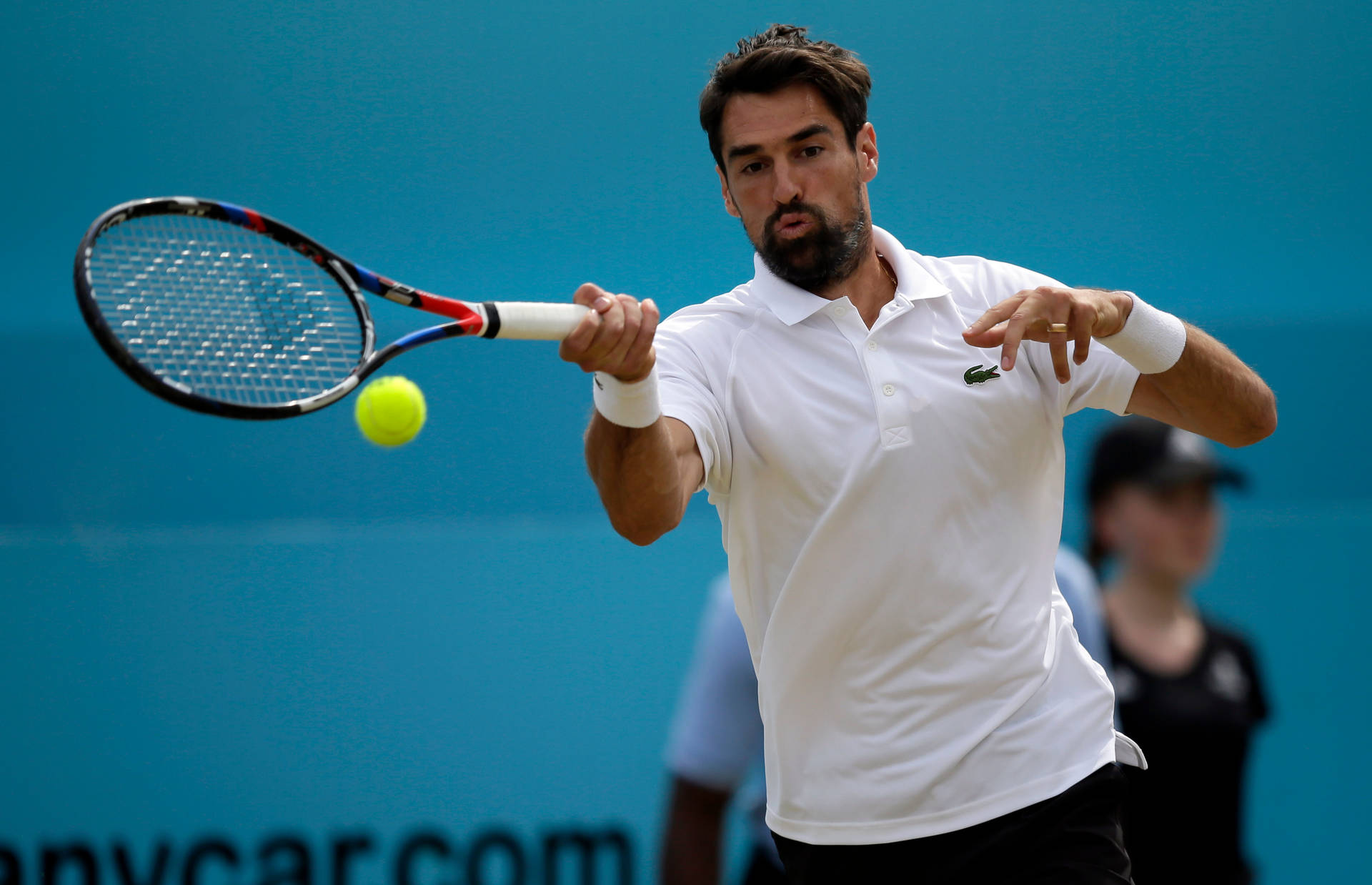 Catching Ball Jeremy Chardy Background