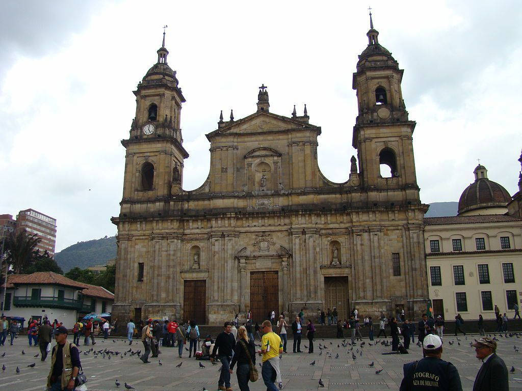 Catedral Primada De Colombia Bogota Background