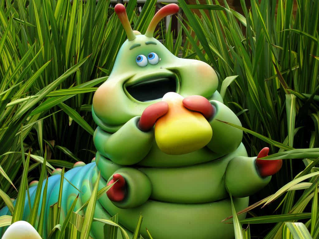 Caterpillar Eating A Bugs Life Background
