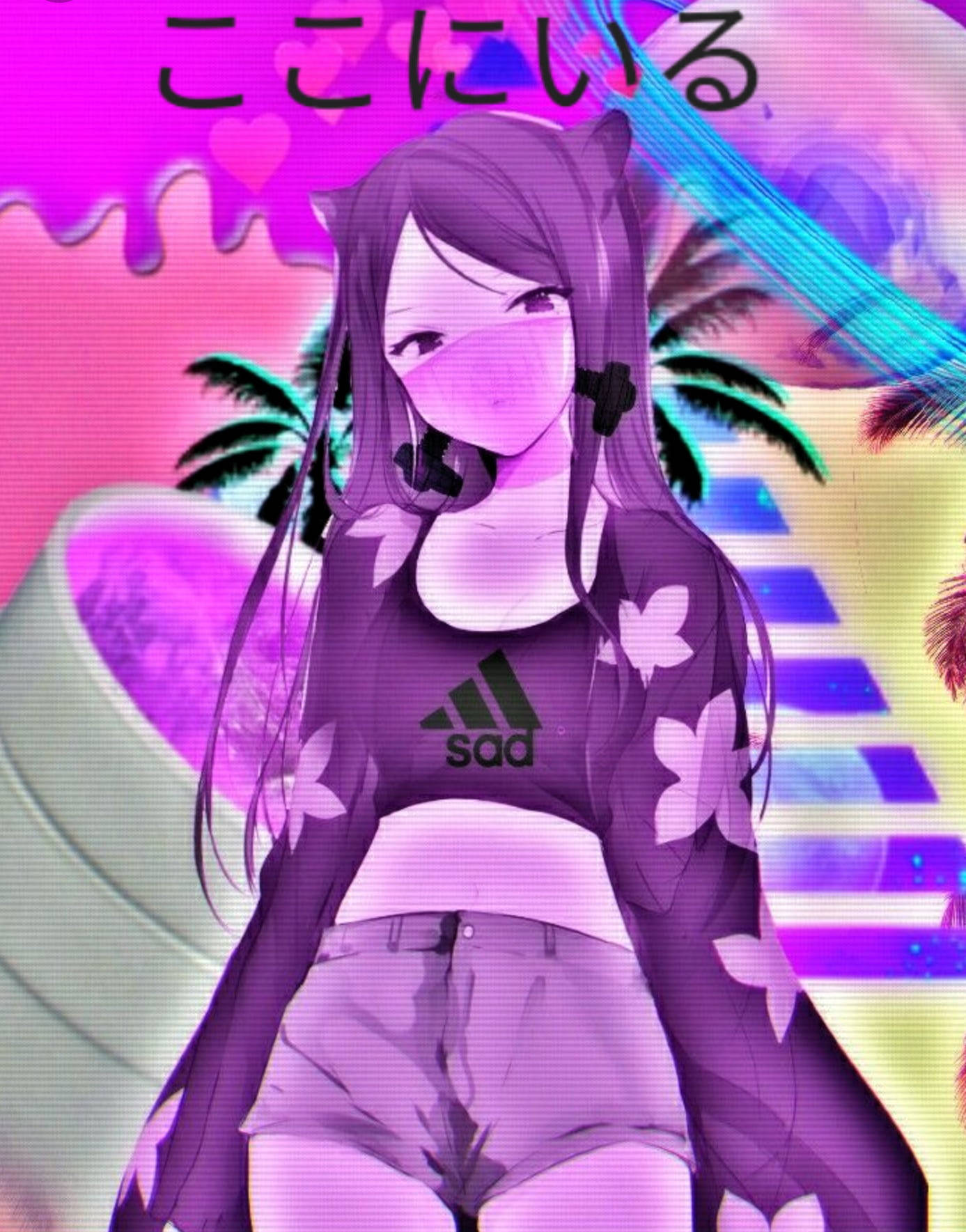 Catgirl Purple Anime Aesthetic