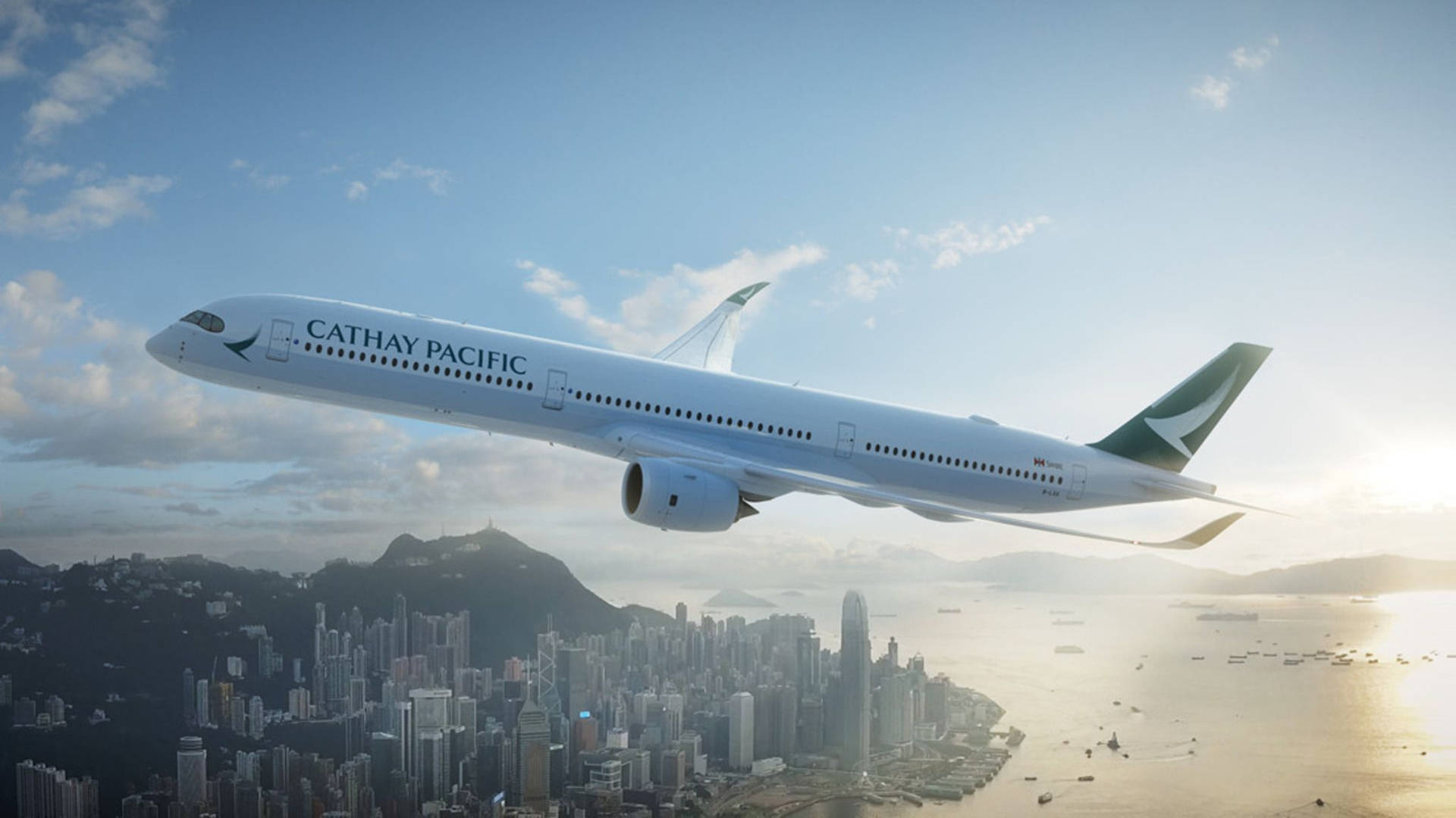 Cathay Pacific City Plane Background