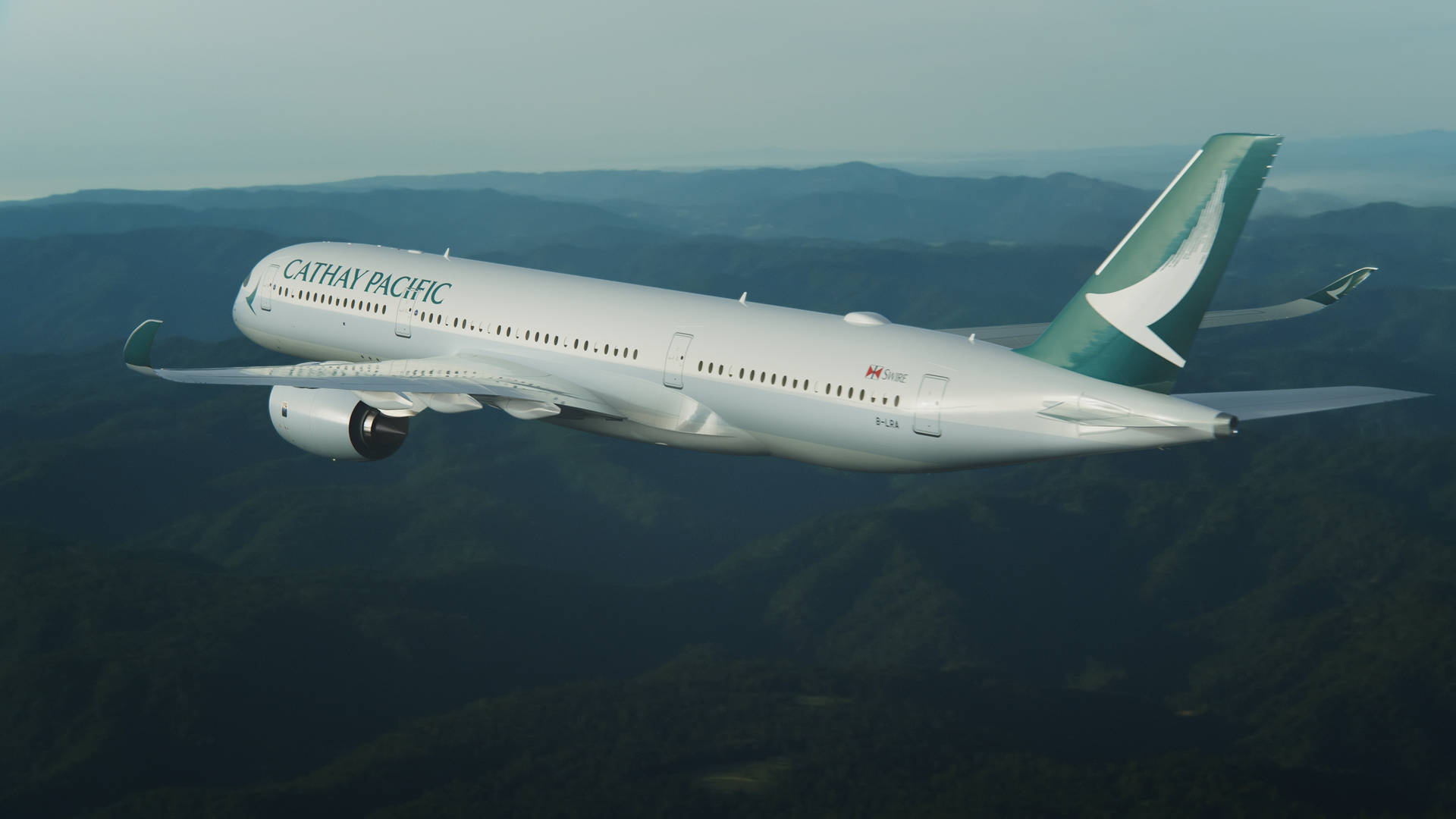 Cathay Pacific Mountainous Region Background