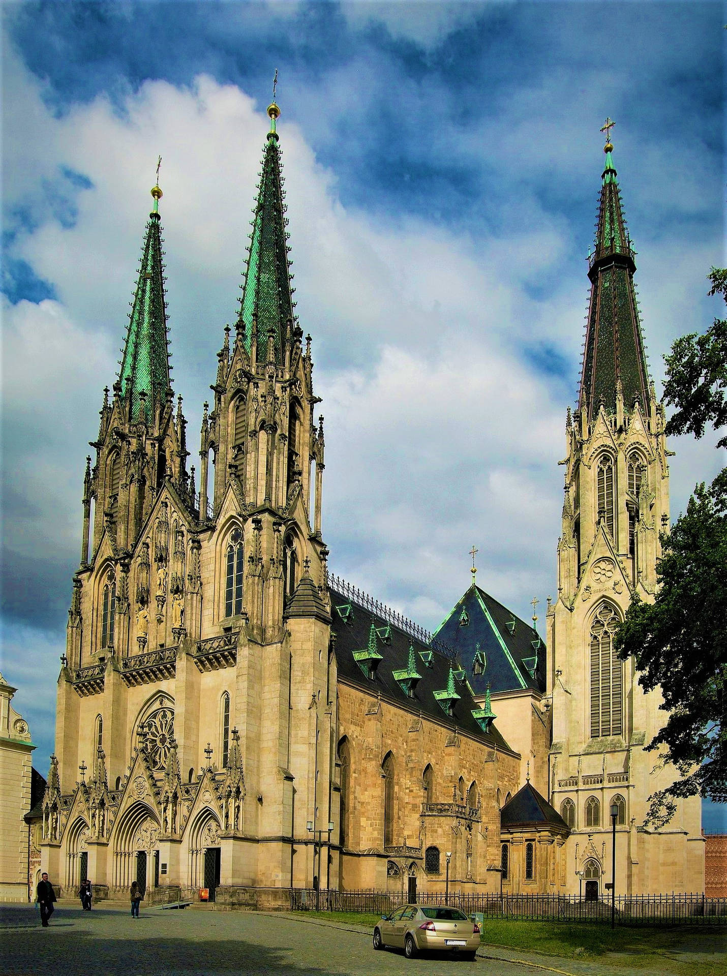Cathedral In Czech Republic Background