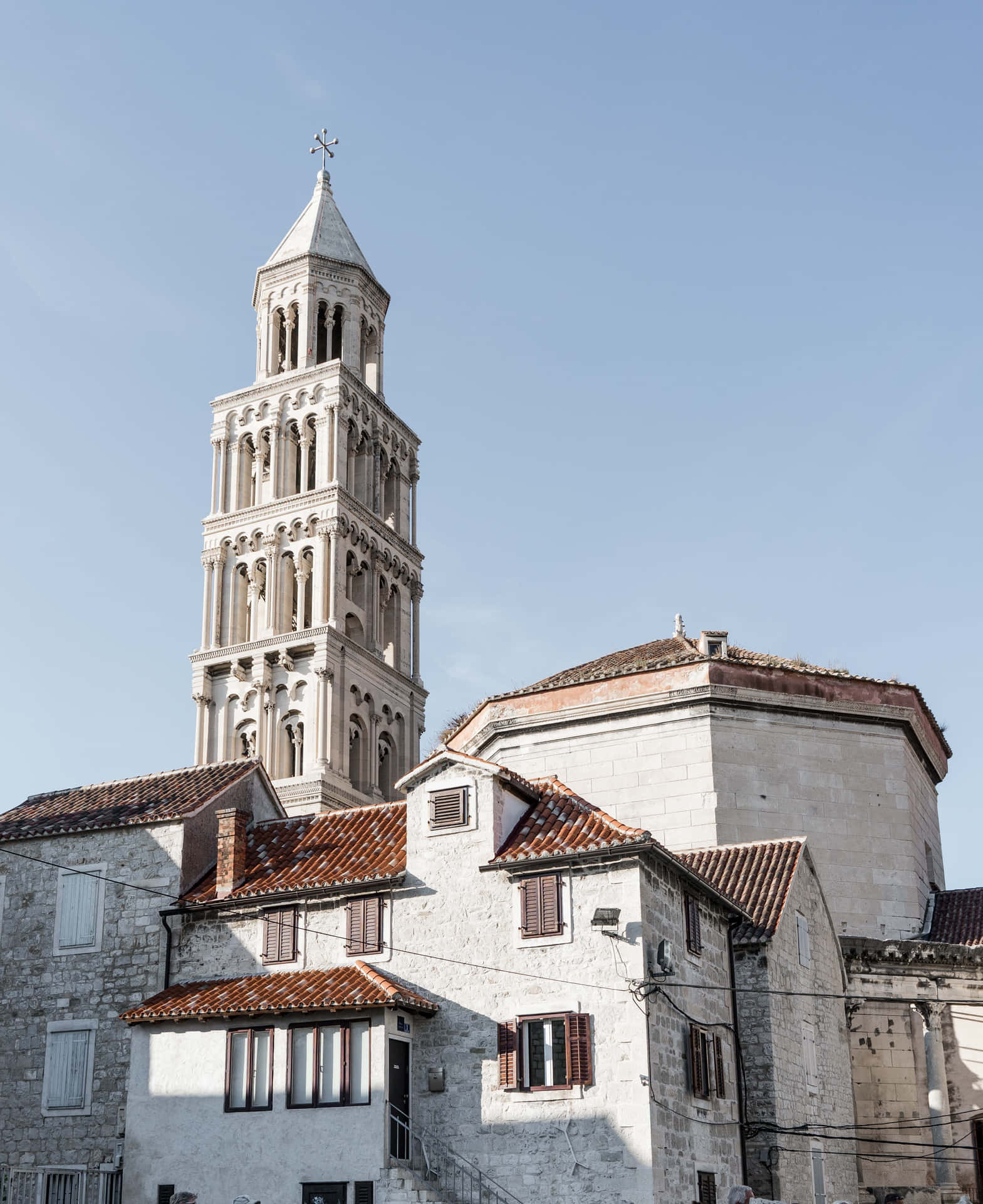 Cathedral In The Diocletians Palace Background