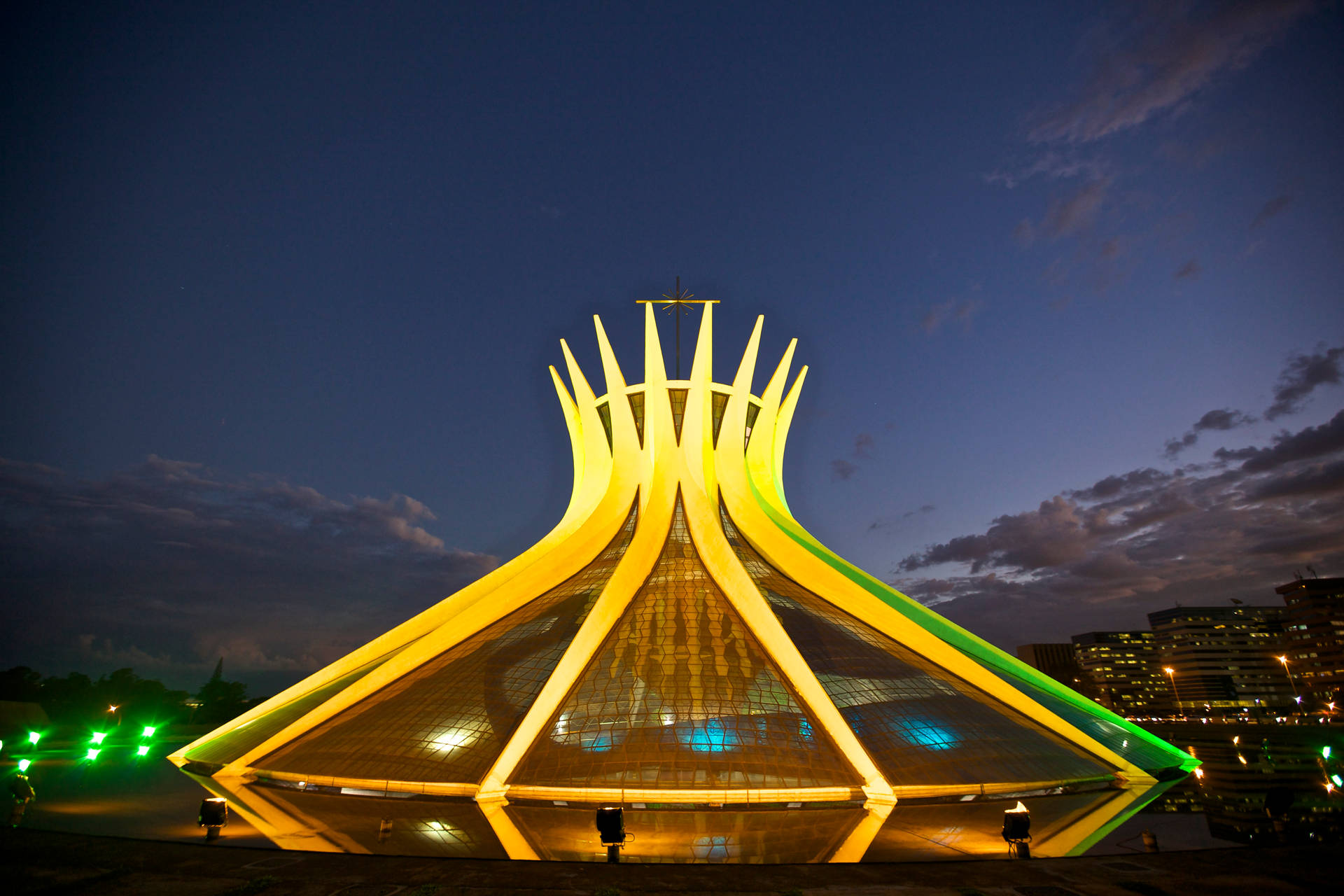 Cathedral Of Brasília Brazil Background