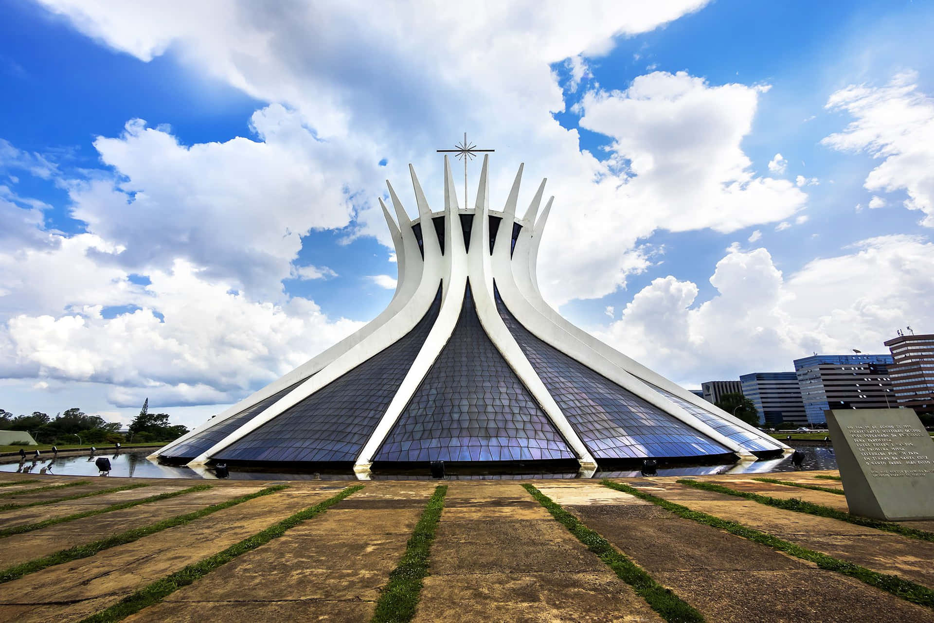 Cathedral Of Brasilia Morning Background