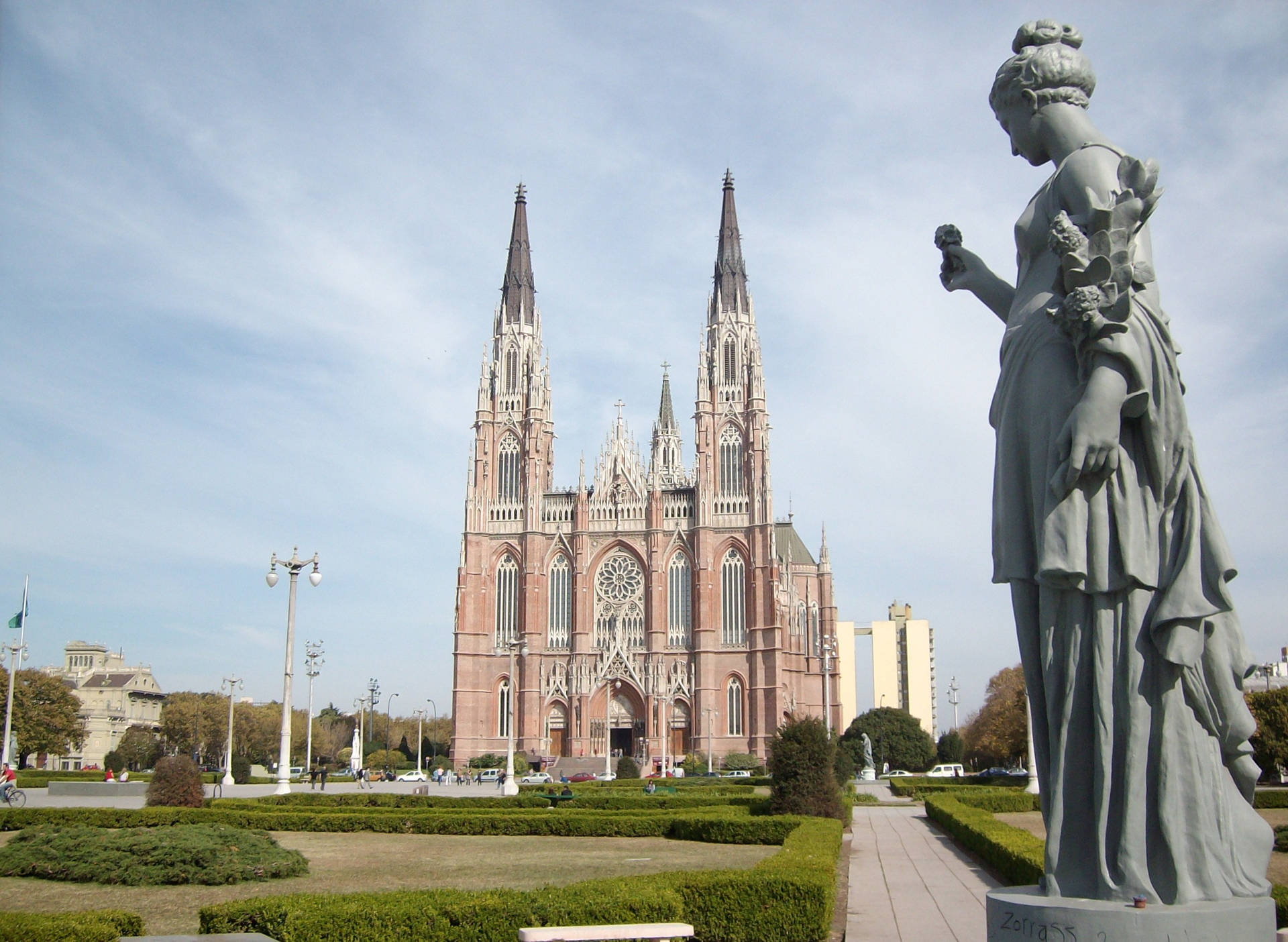Cathedral Of La Plata Church Background