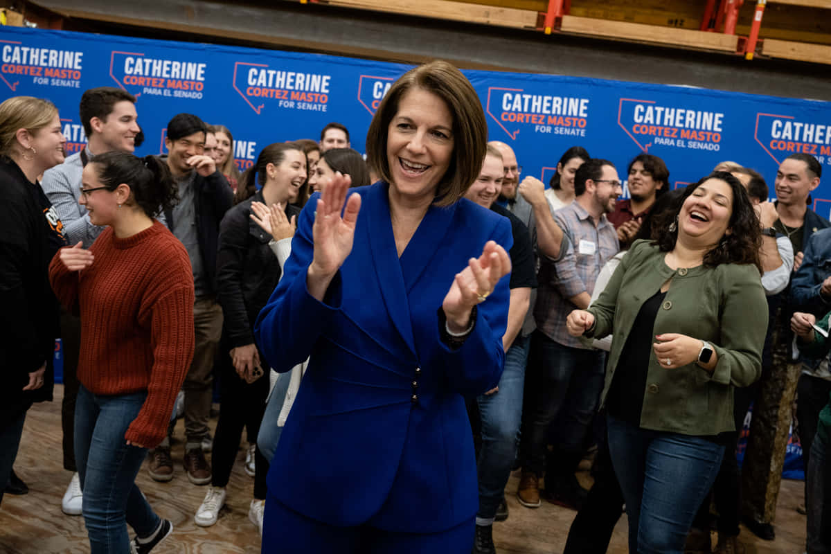 Catherine Cortez Masto In Official Photoshoot Background