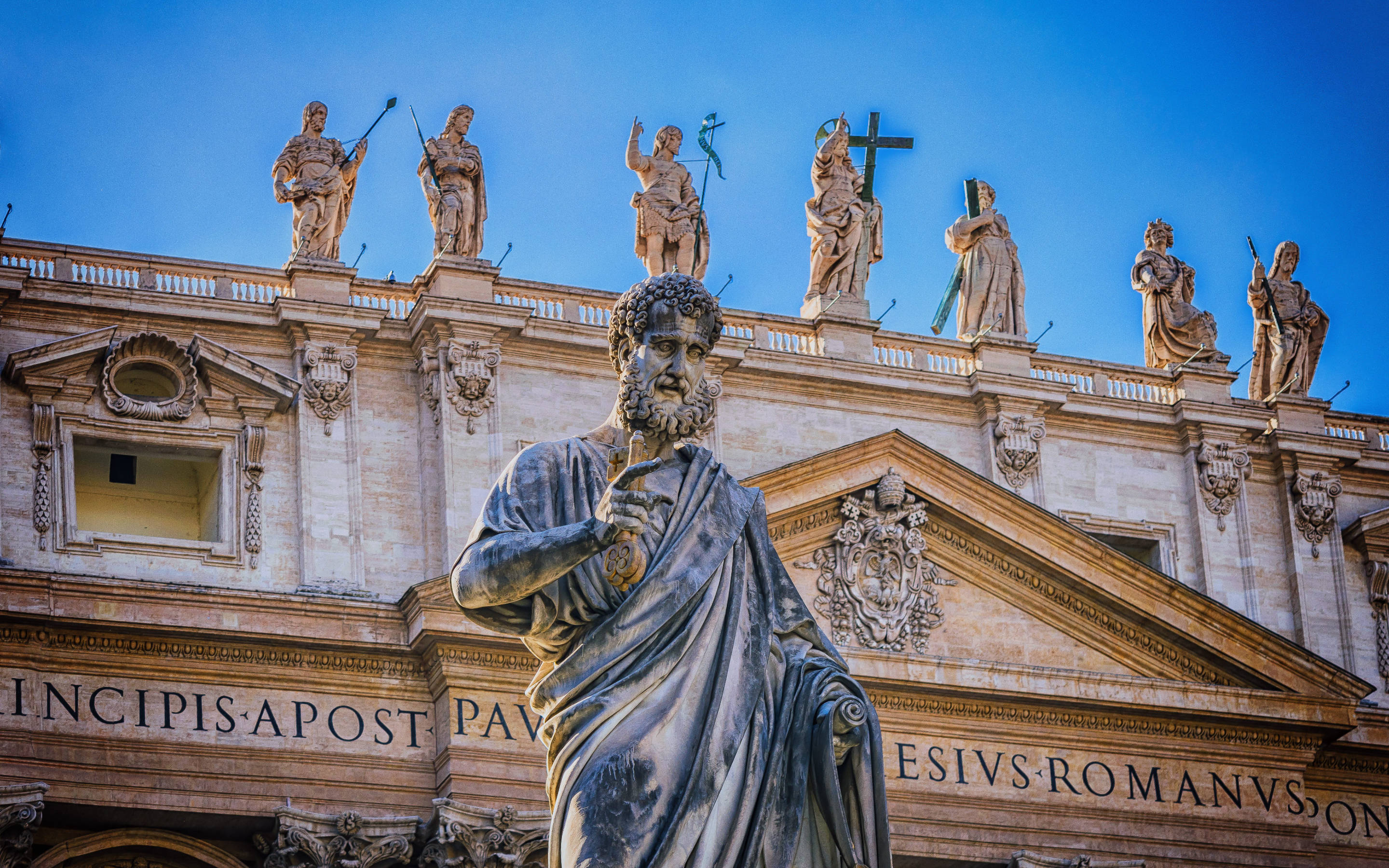Catholic Icons St Peter's Square Background