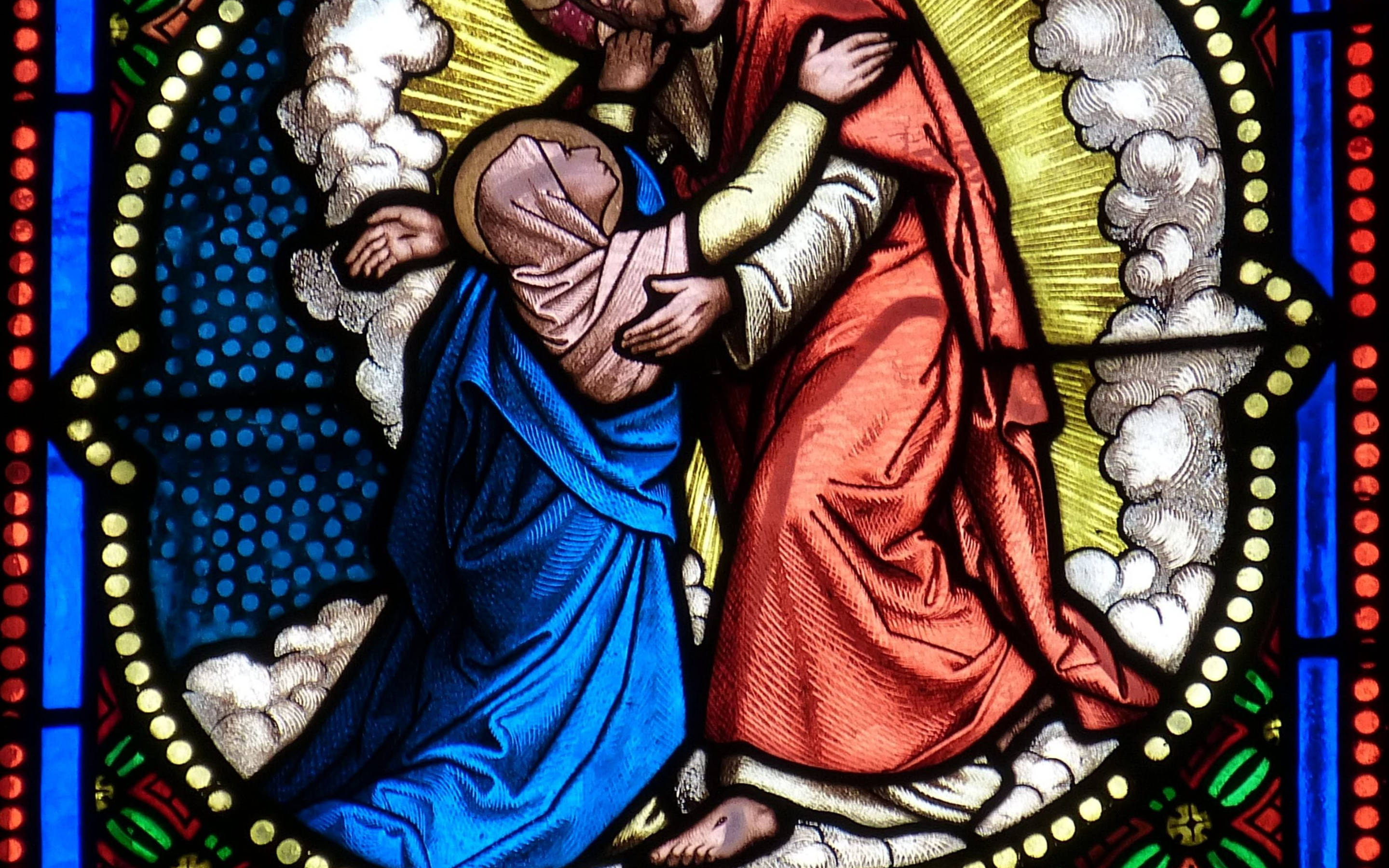 Catholic Stained Glass Mary Magdalene Background