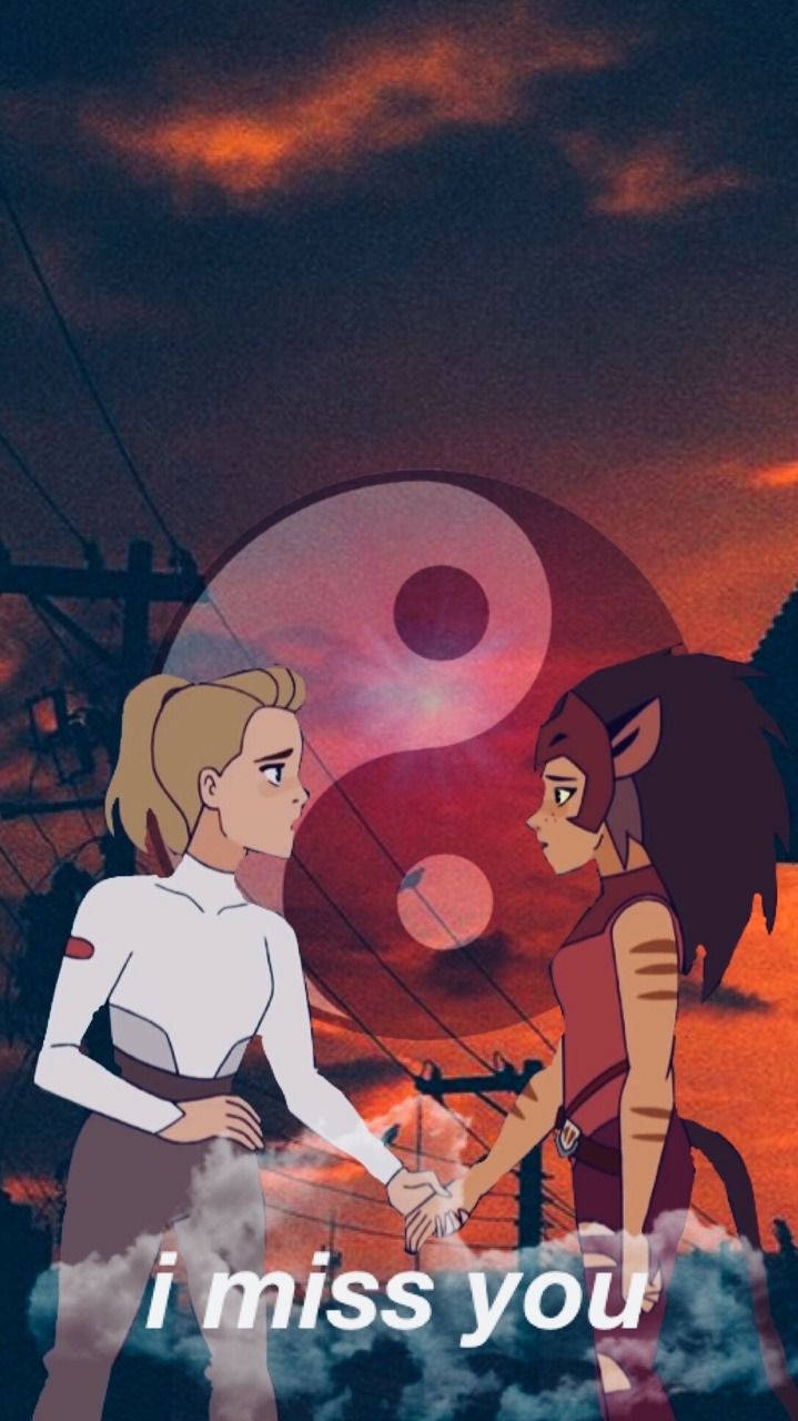 Catra And Adora Show Their Love Background