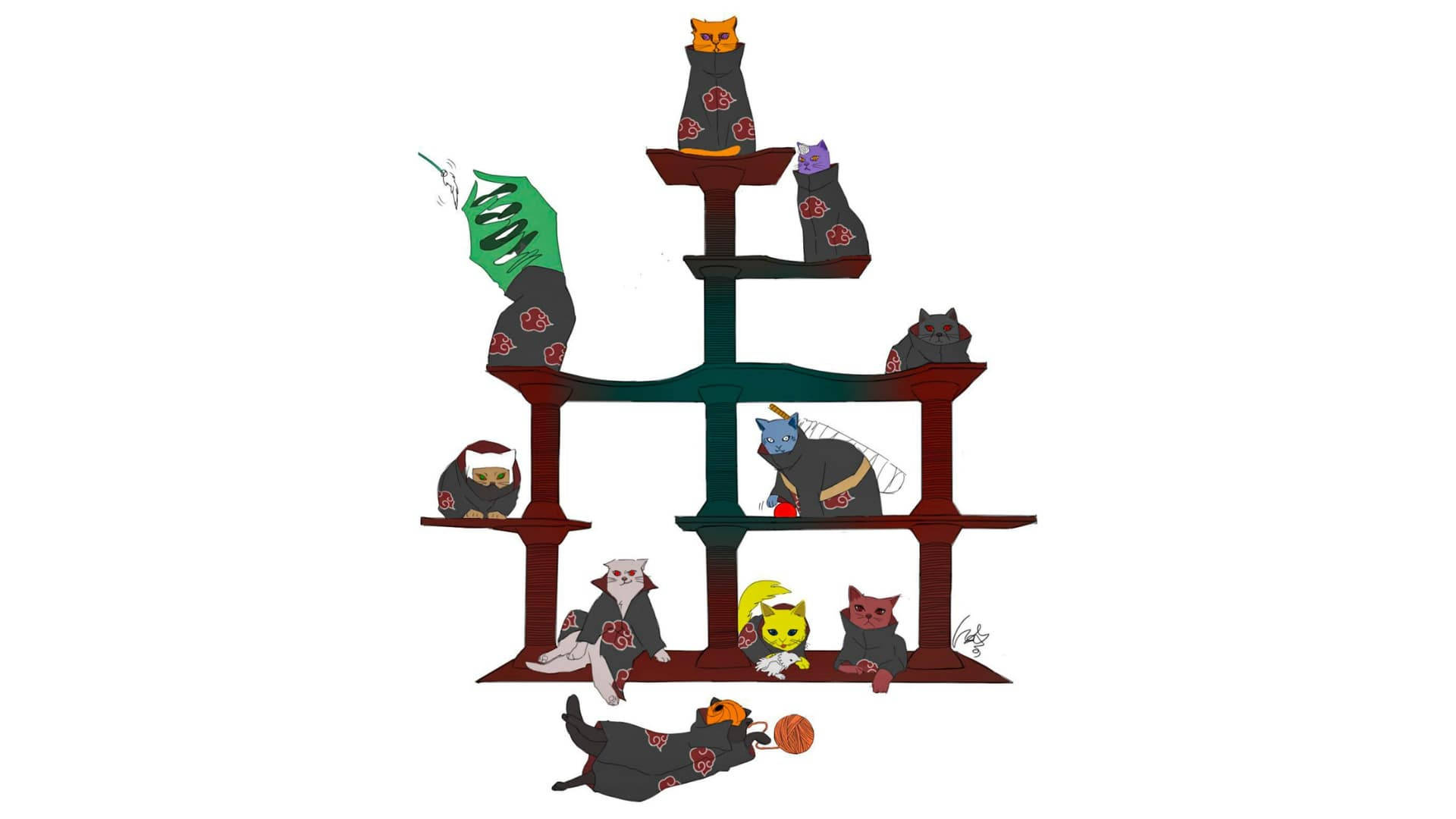 Cats Akatsuki Pc Background