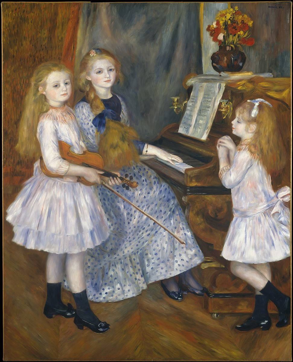 Catulle Mendes Daughters By Renoir Background