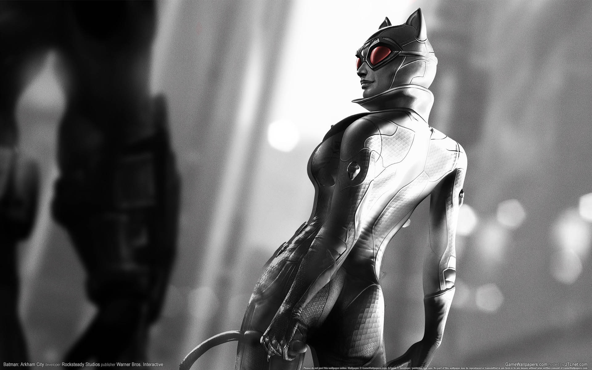 Catwoman Black And White Batman Arkham City