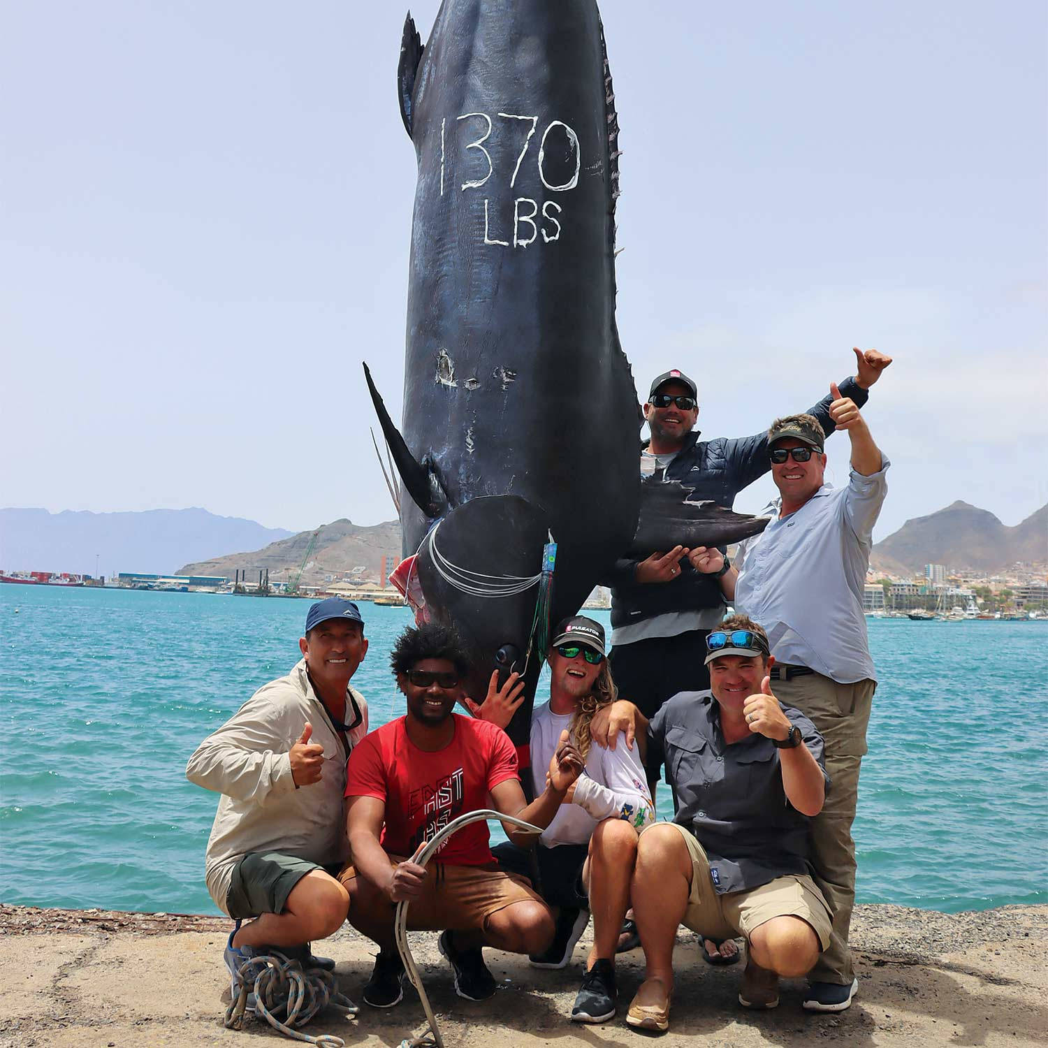 Caught Blue Marlin In Cape Verde