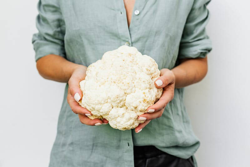 Cauliflower Holding Background