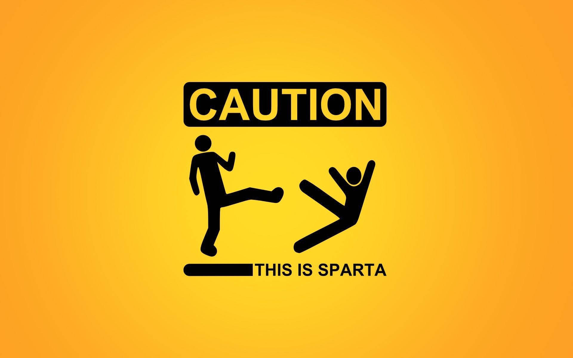 Caution Sparta Dank Meme
