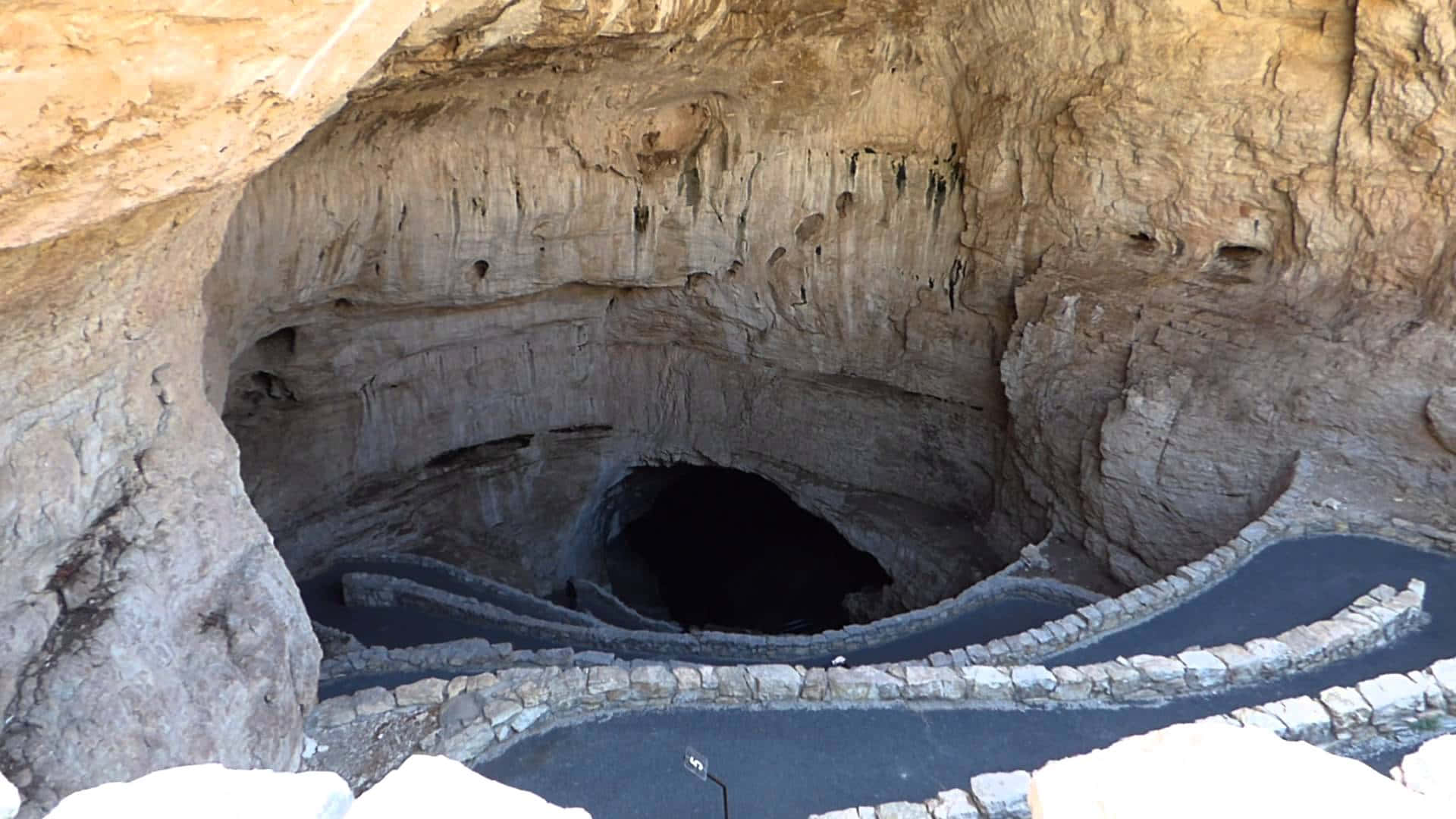 Cave Entrance Carlsbad Caverns National Park Background