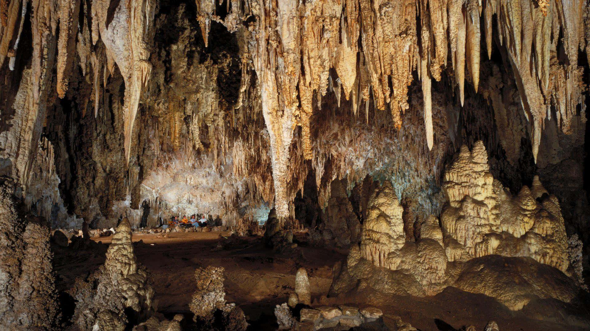 Cave Structures Carlsbad Caverns National Park Background