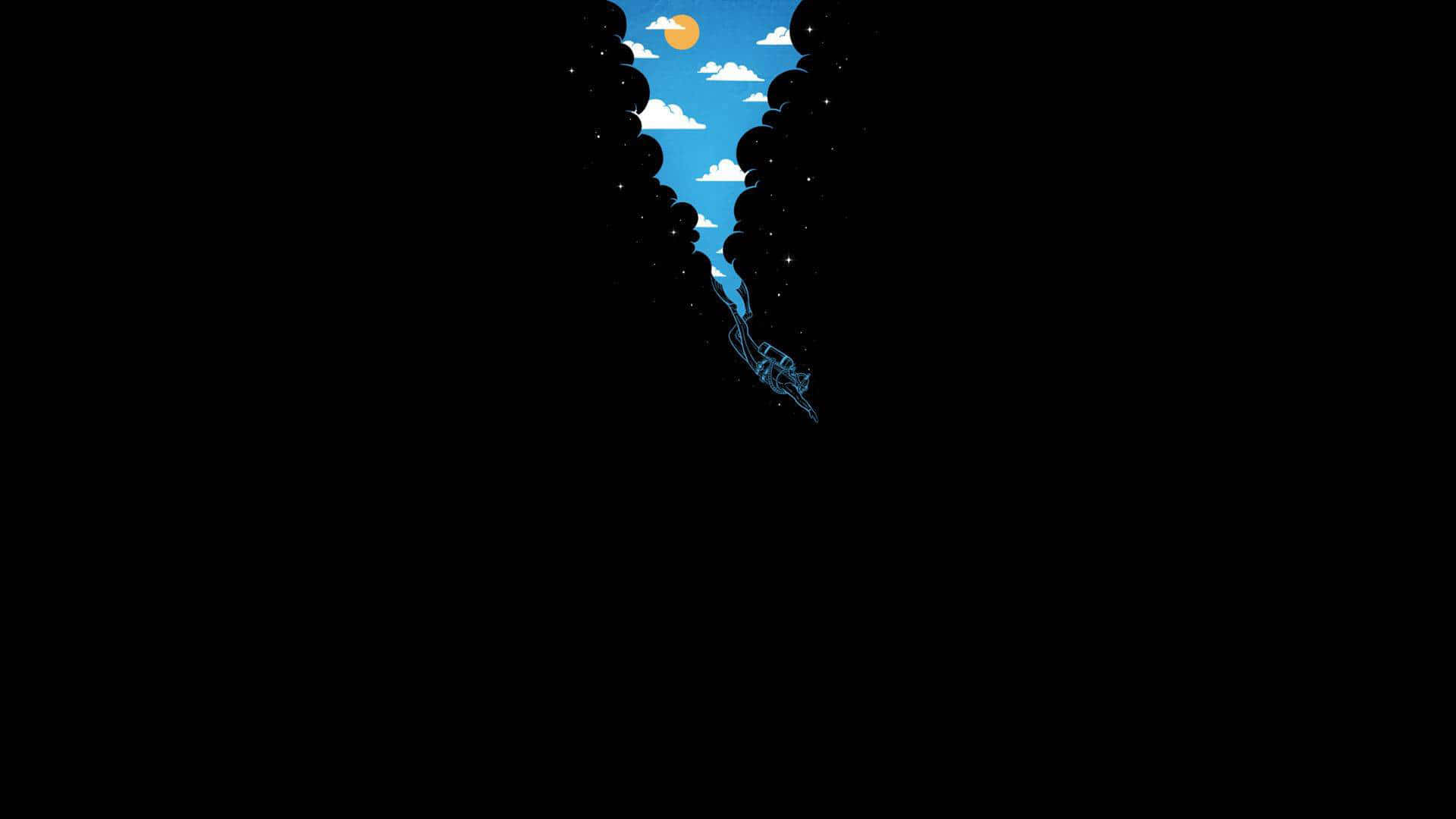 Cave With Minimum Light Background