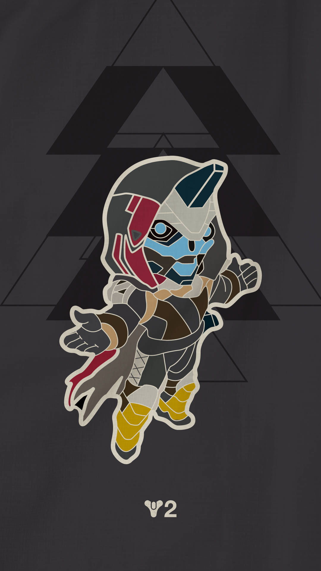 Cayde 6 Cute Mini Cartoon Art Mobile Background