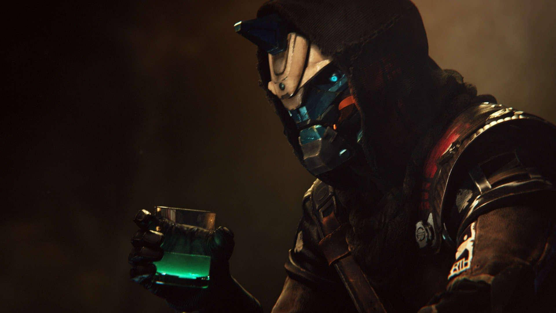 Cayde 6 Drink Green Water Desktop Background