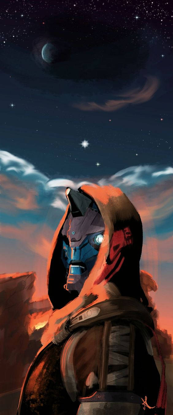 Cayde 6 Night Sky Portrait Mobile Background