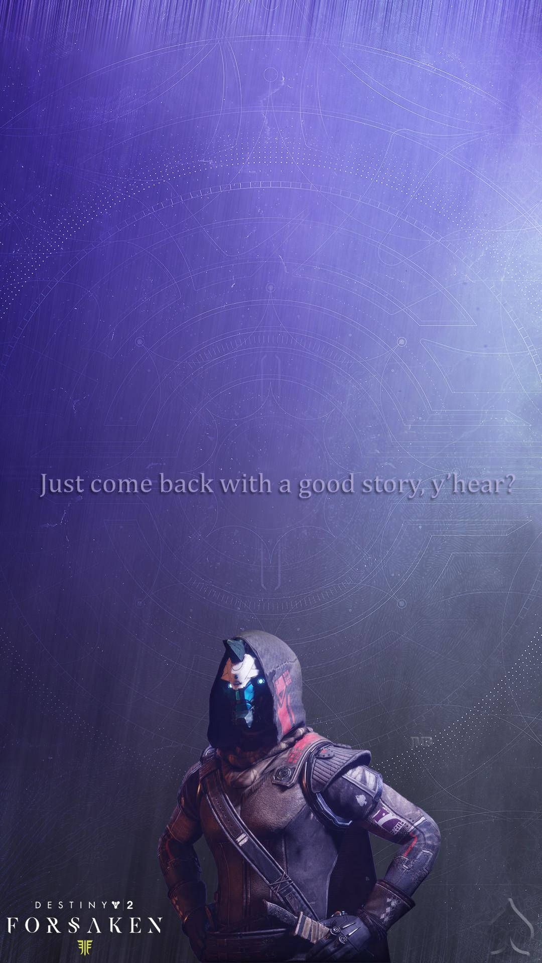 Cayde 6 Purple Mobile Background