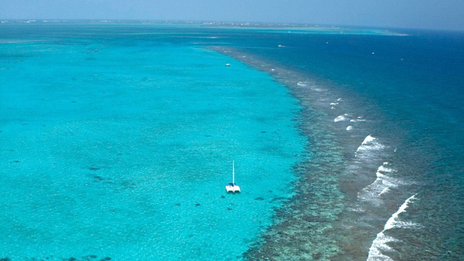 Cayman Island Drone Shot Background