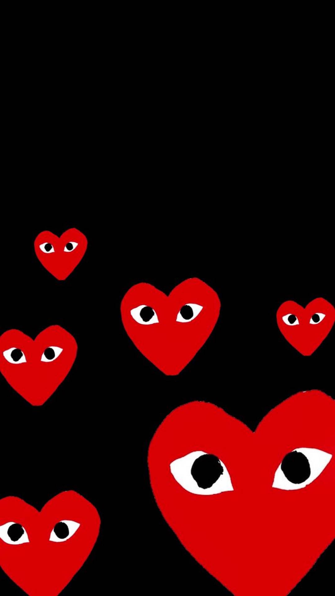 Cdg Hearts Pattern Background