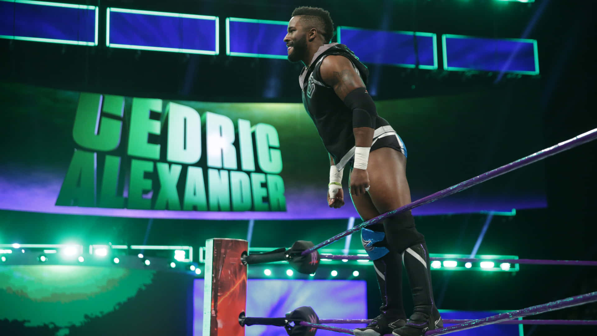 Cedric Alexander In The Ring Versus Ariya Daivar Background