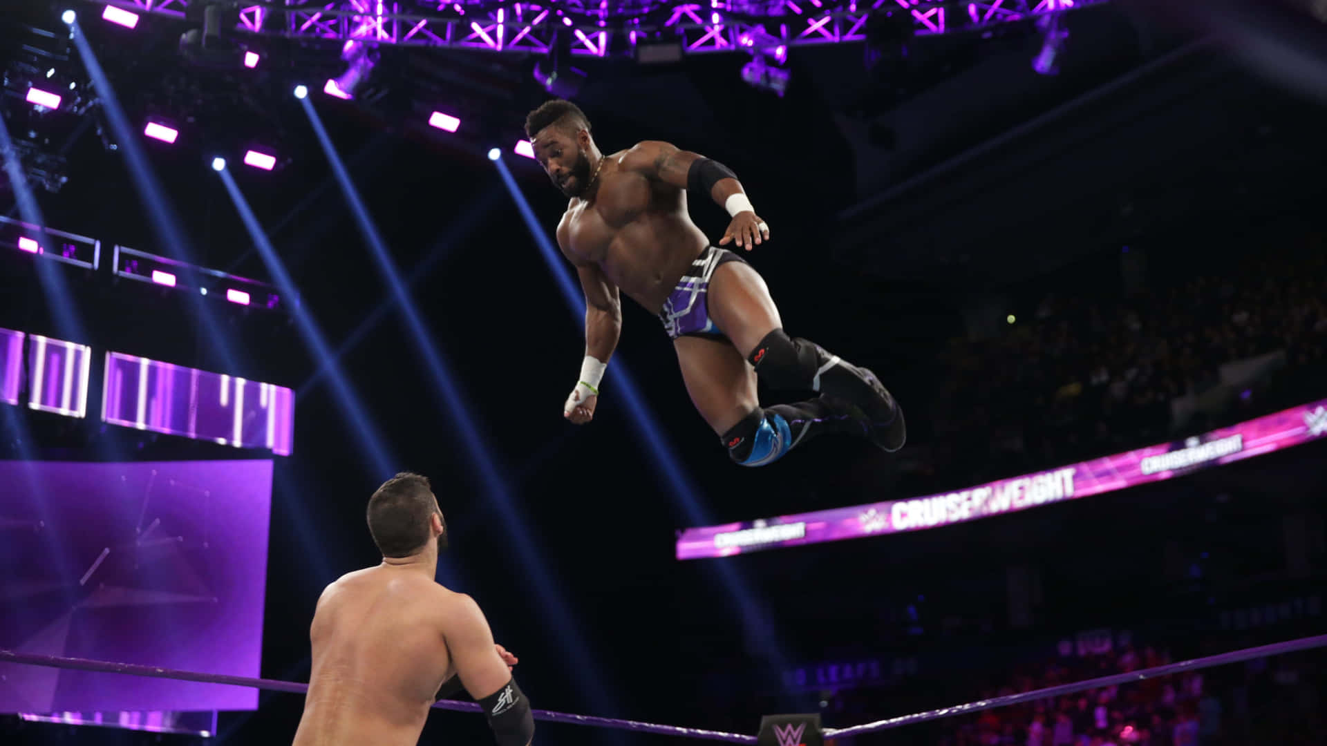 Cedric Alexander Versus Drew Gulak In Wwe 205 Live Background