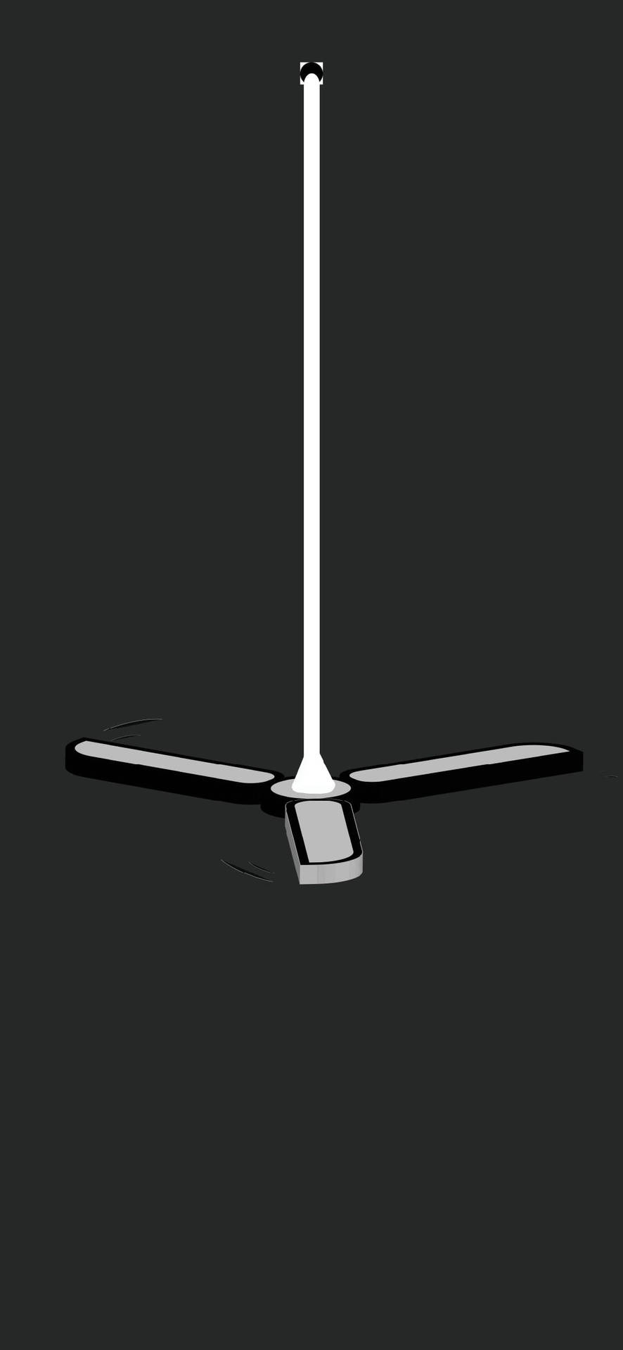 Ceiling Fan With Innovative Middle Punch Hole Design