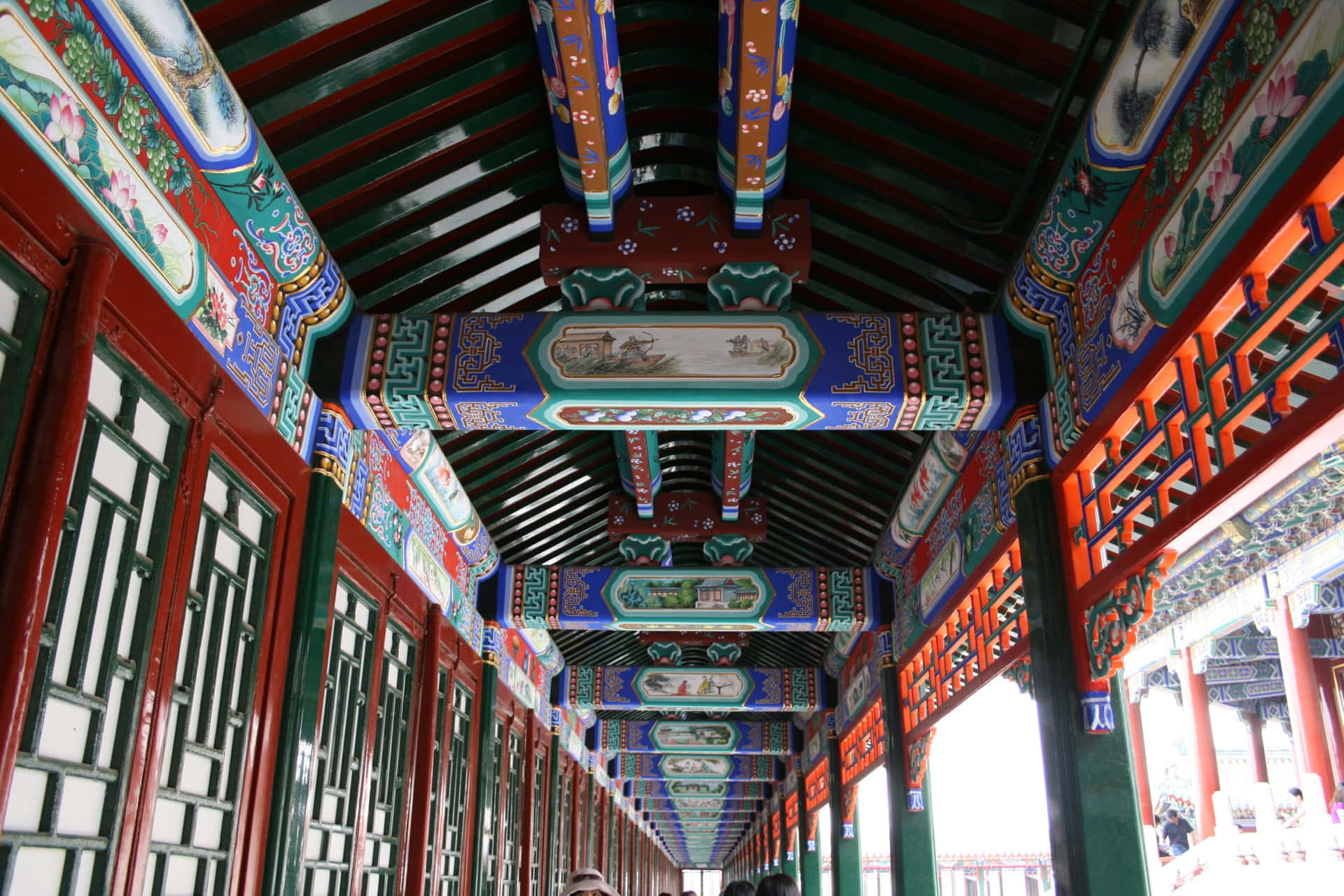 Ceiling Of The Summer Palace Background