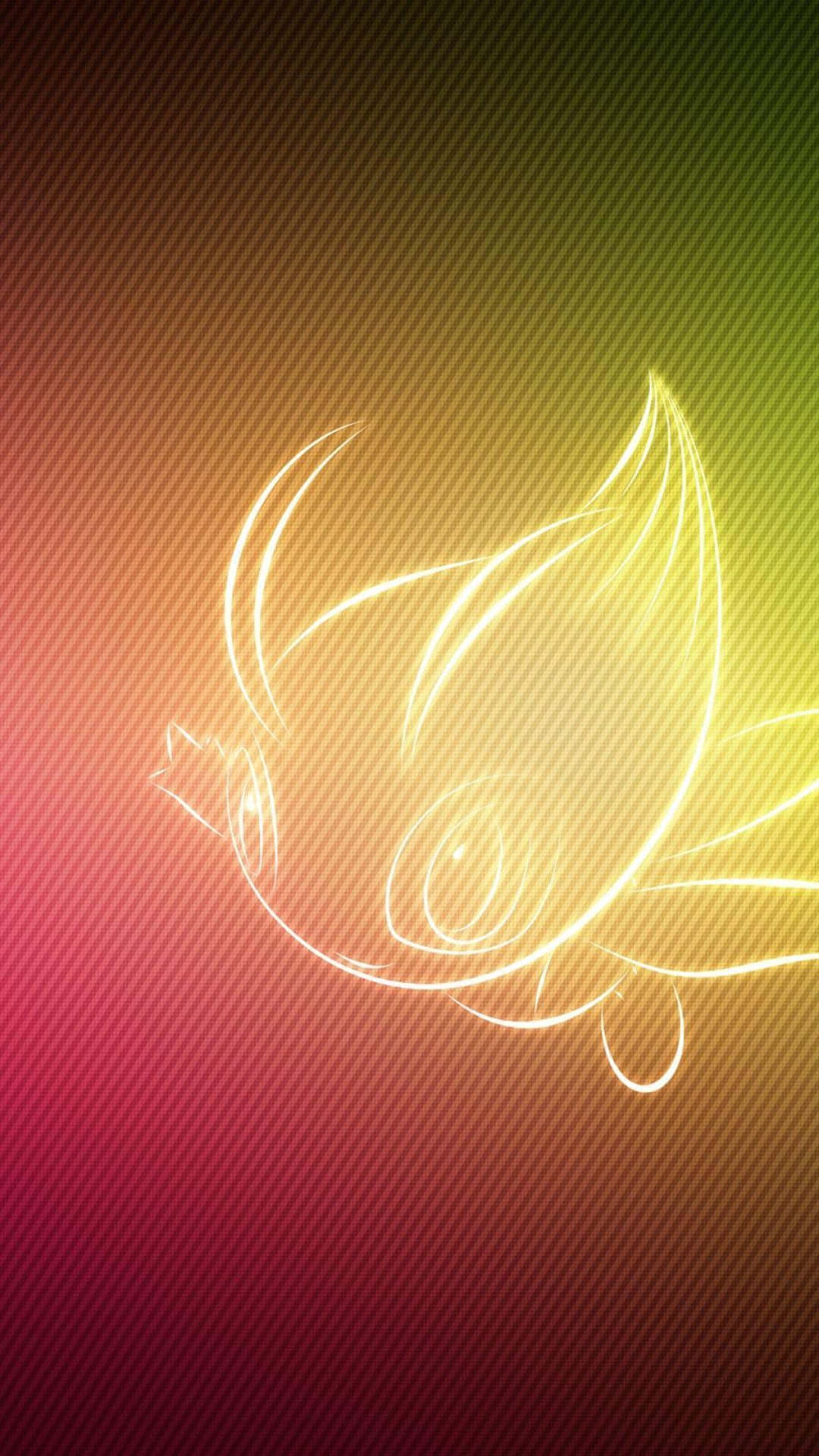 Celebi Outline Artwork Background