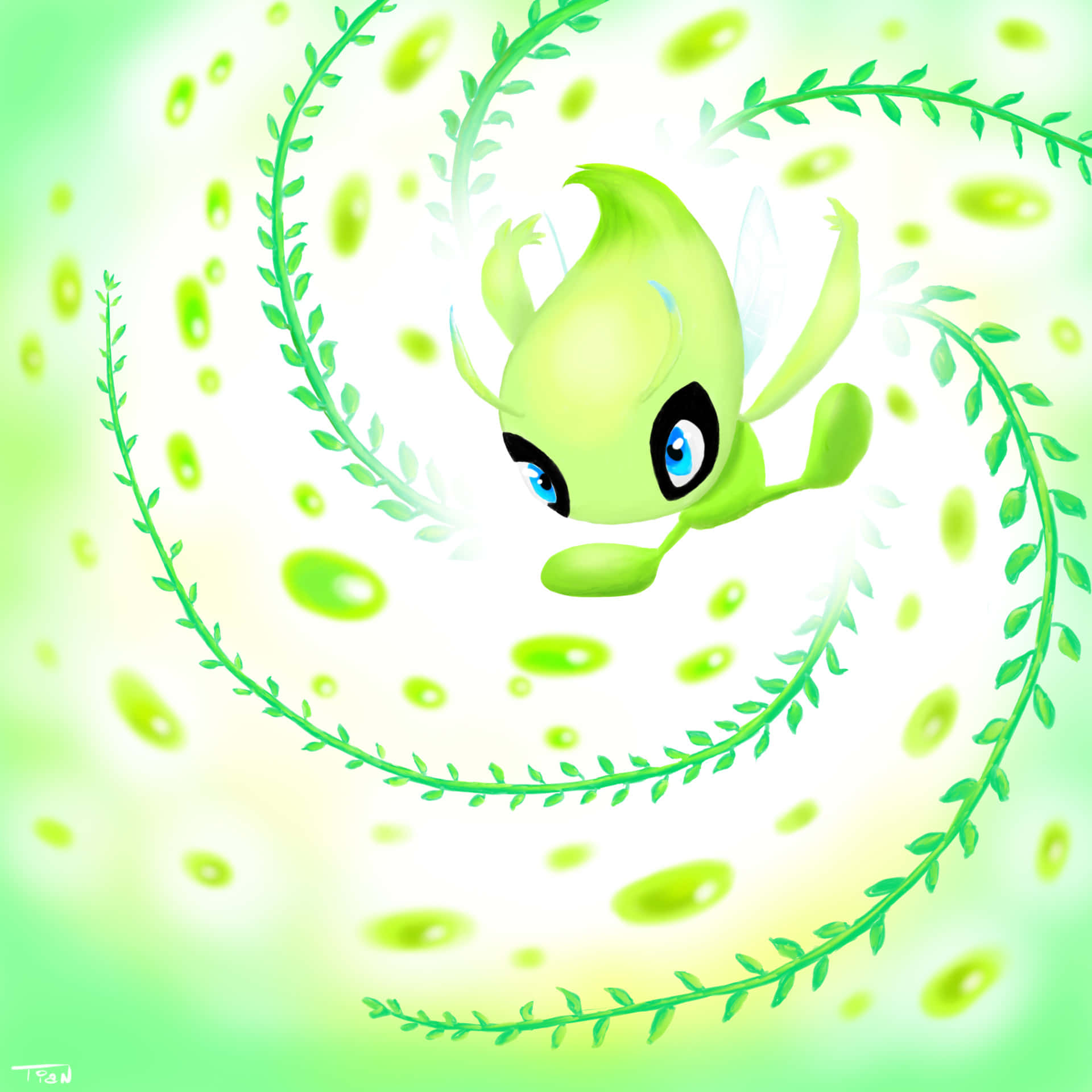 Celebi Time Travel Pokemon Background