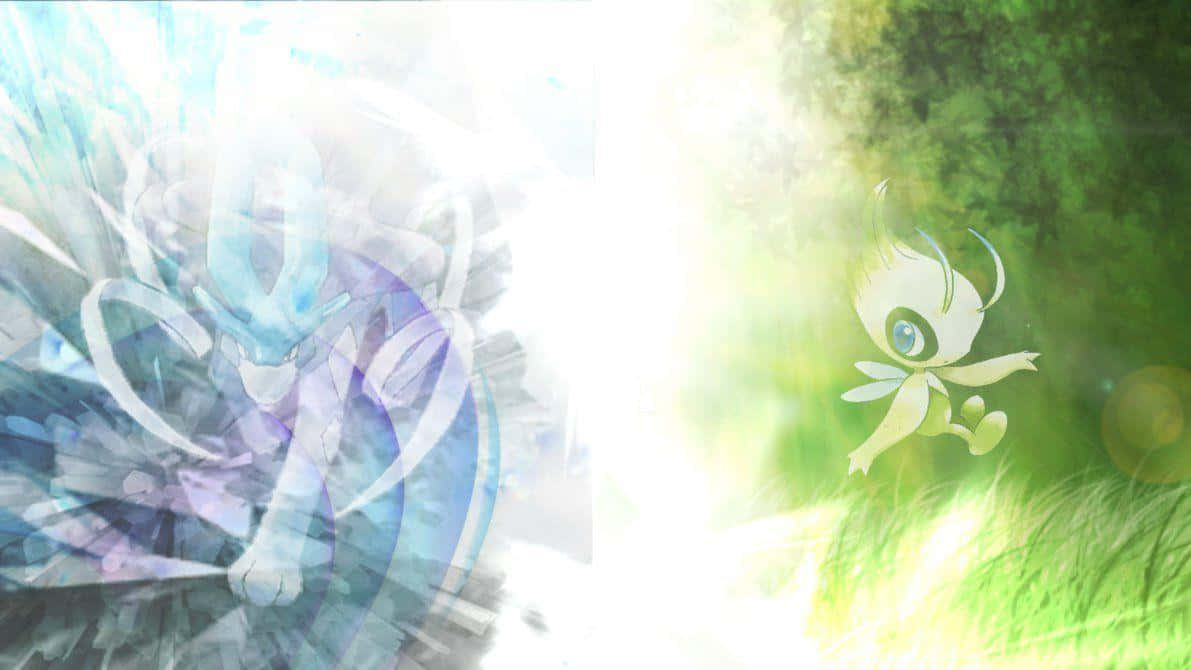 Celebiand Suicune Pokemon Artwork Background