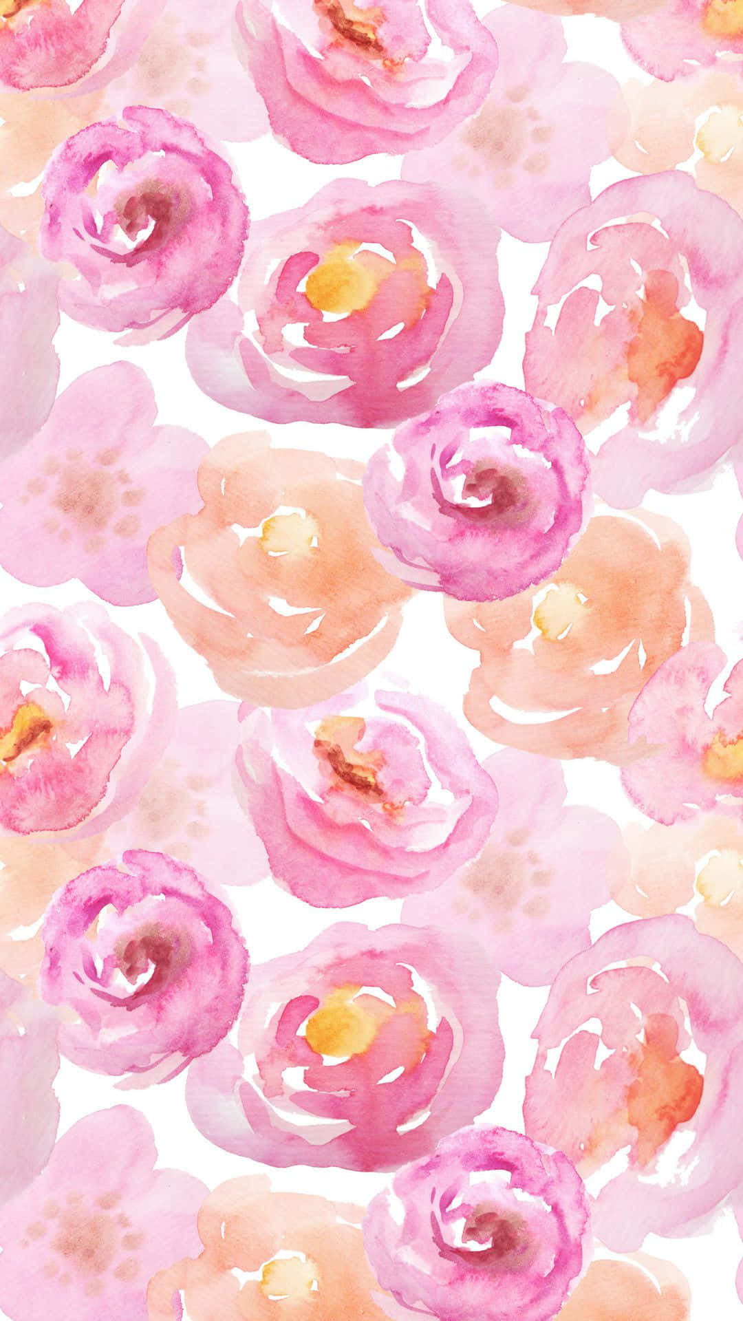 Celebrate A Blooming Spring With This Stunning Pink Floral Pattern. Background