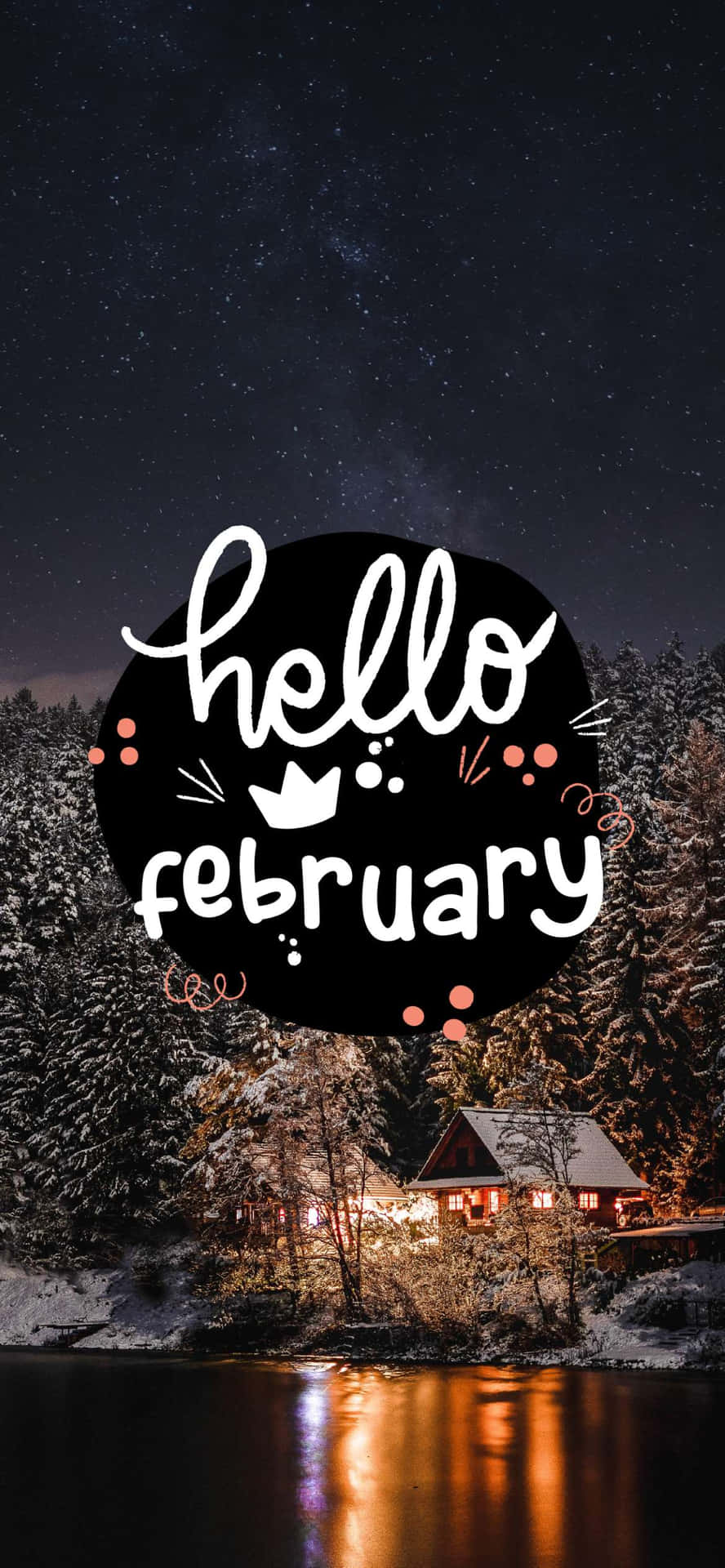 Celebrate A Fresh Start With Hello February Background