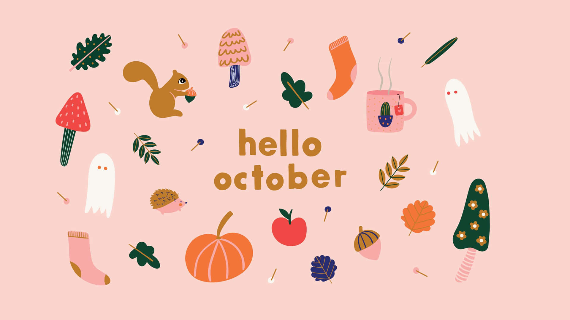 Celebrate Autumn With A Cute October Desktop Background