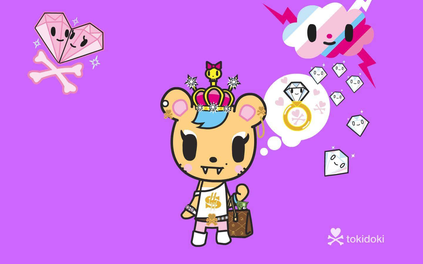 Celebrate Bright Colors And Unique Characters With Tokidoki! Background