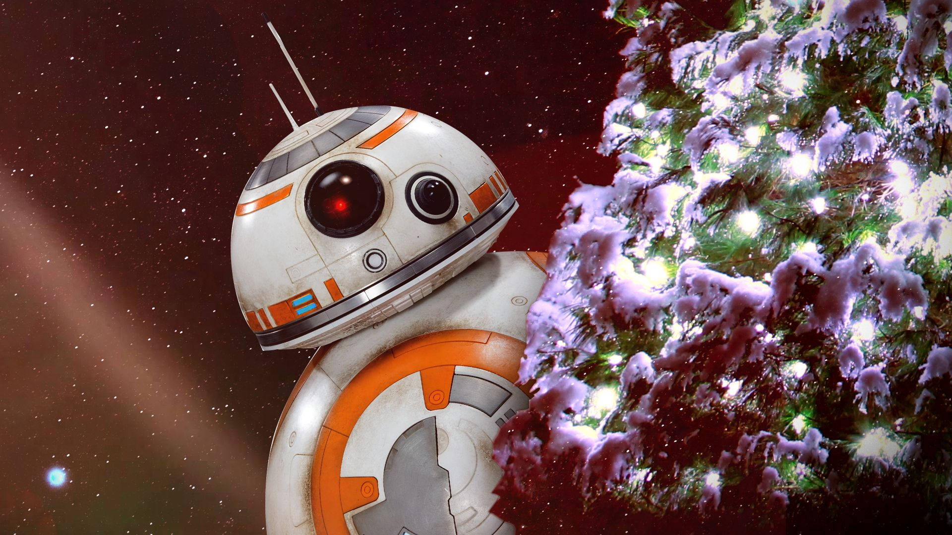 Celebrate Christmas Like A Jedi Master Background