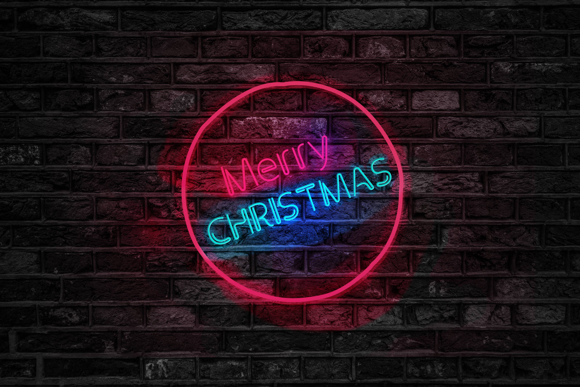 Celebrate Christmas With A Cheerful Glow Background