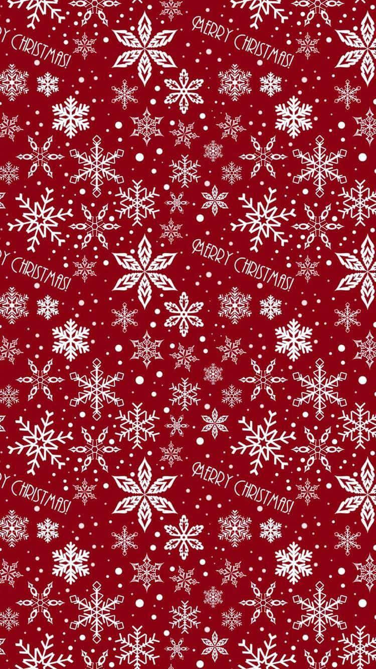 Celebrate Christmas With A Red Aesthetic Background