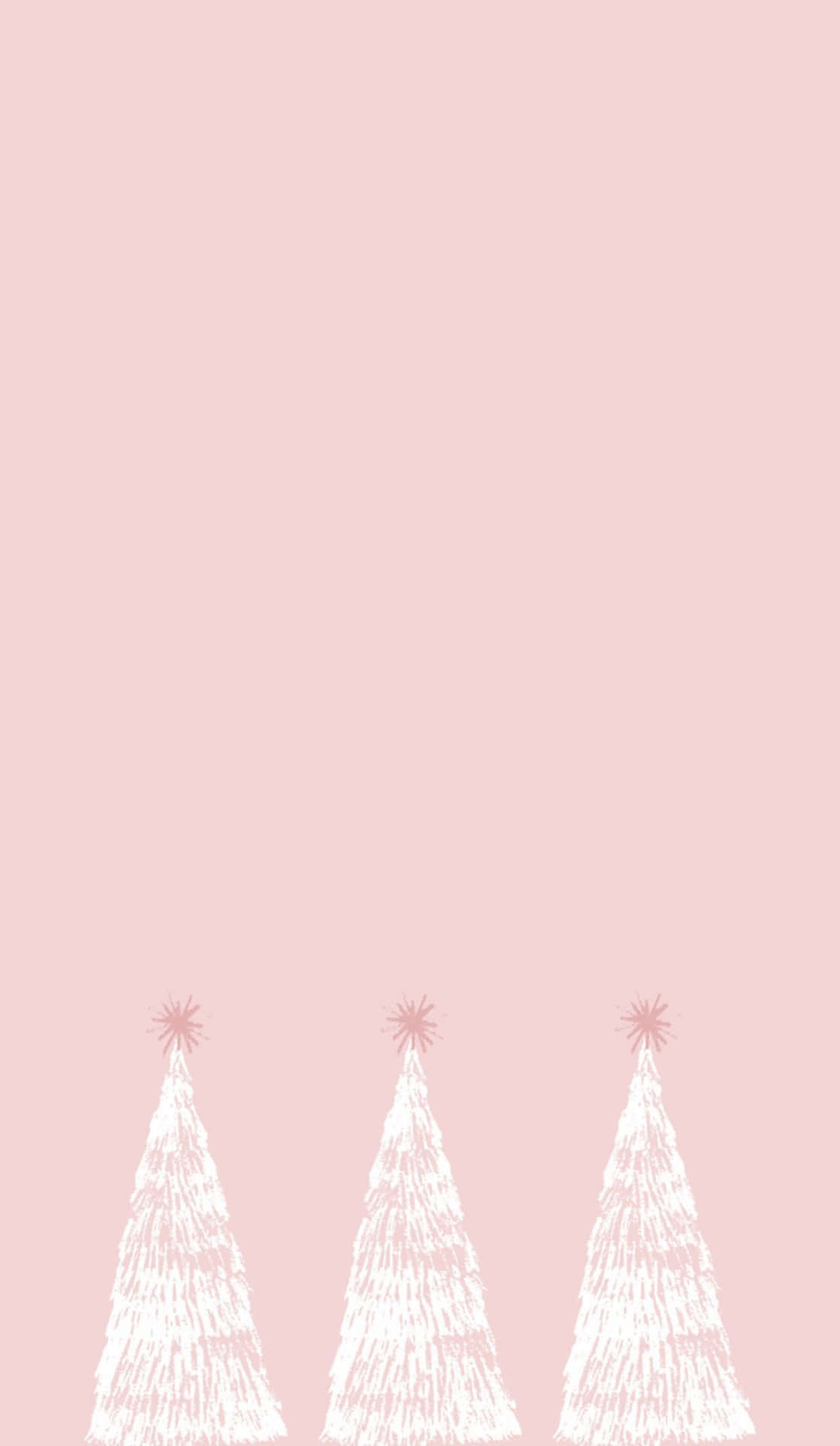 Celebrate Christmas With A Soft, Pink Touch! Background