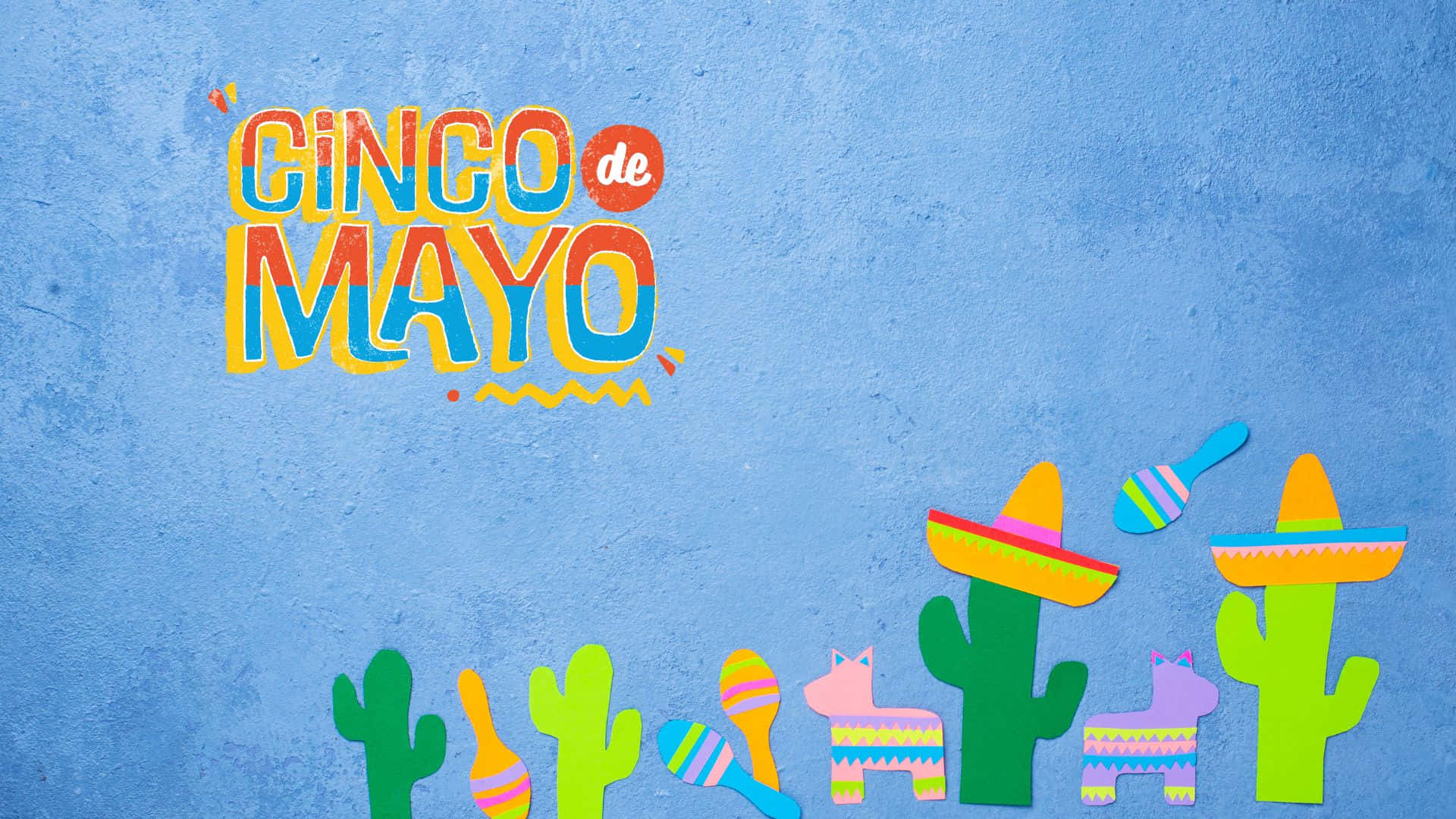 Celebrate Cinco De Mayo With Margaritas, Tacos And Fun Background