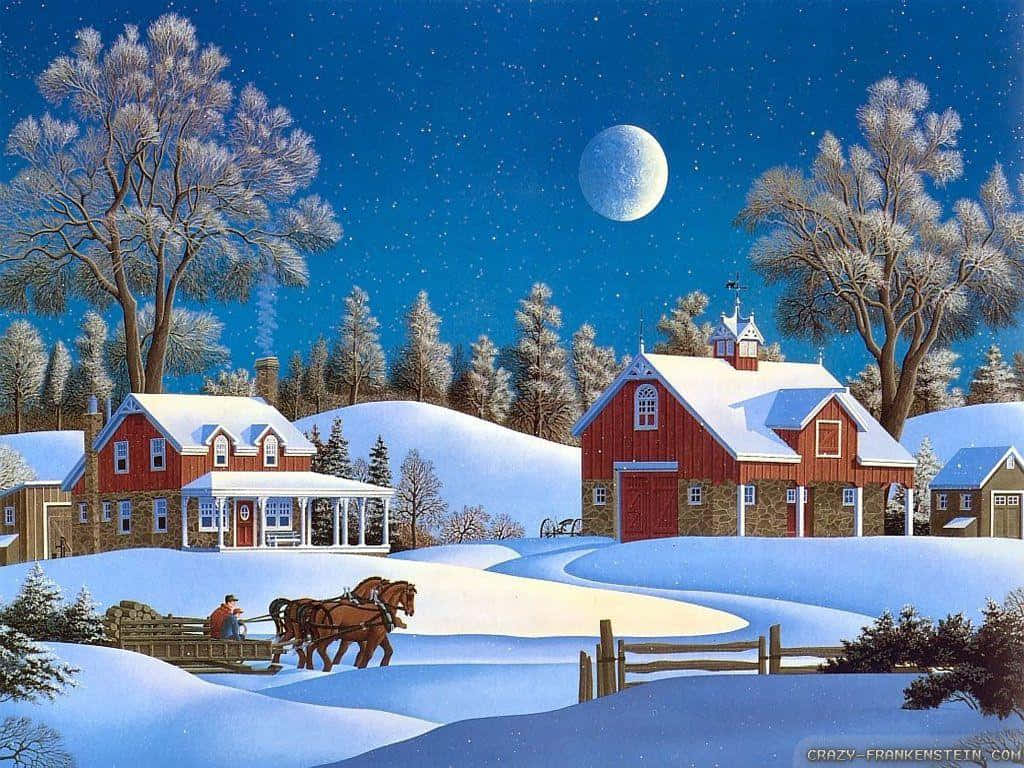 Celebrate Cowboy Christmas With A Festive Holiday Background