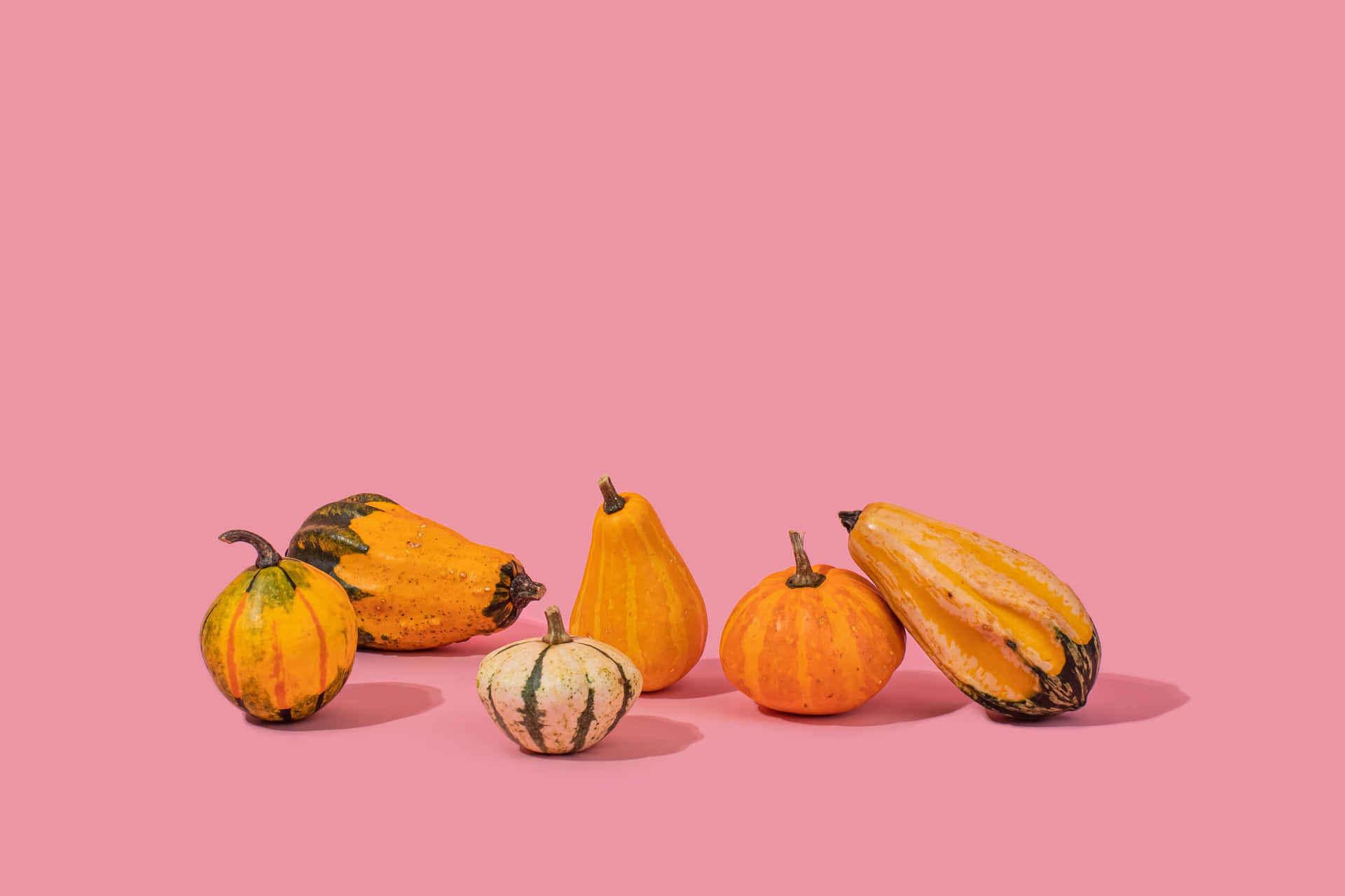 Celebrate Fall With A Pink Pumpkin Background