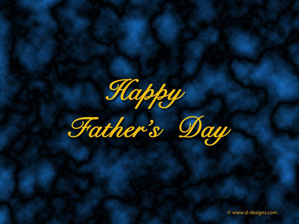 Celebrate Father's Day With Gold Letters
