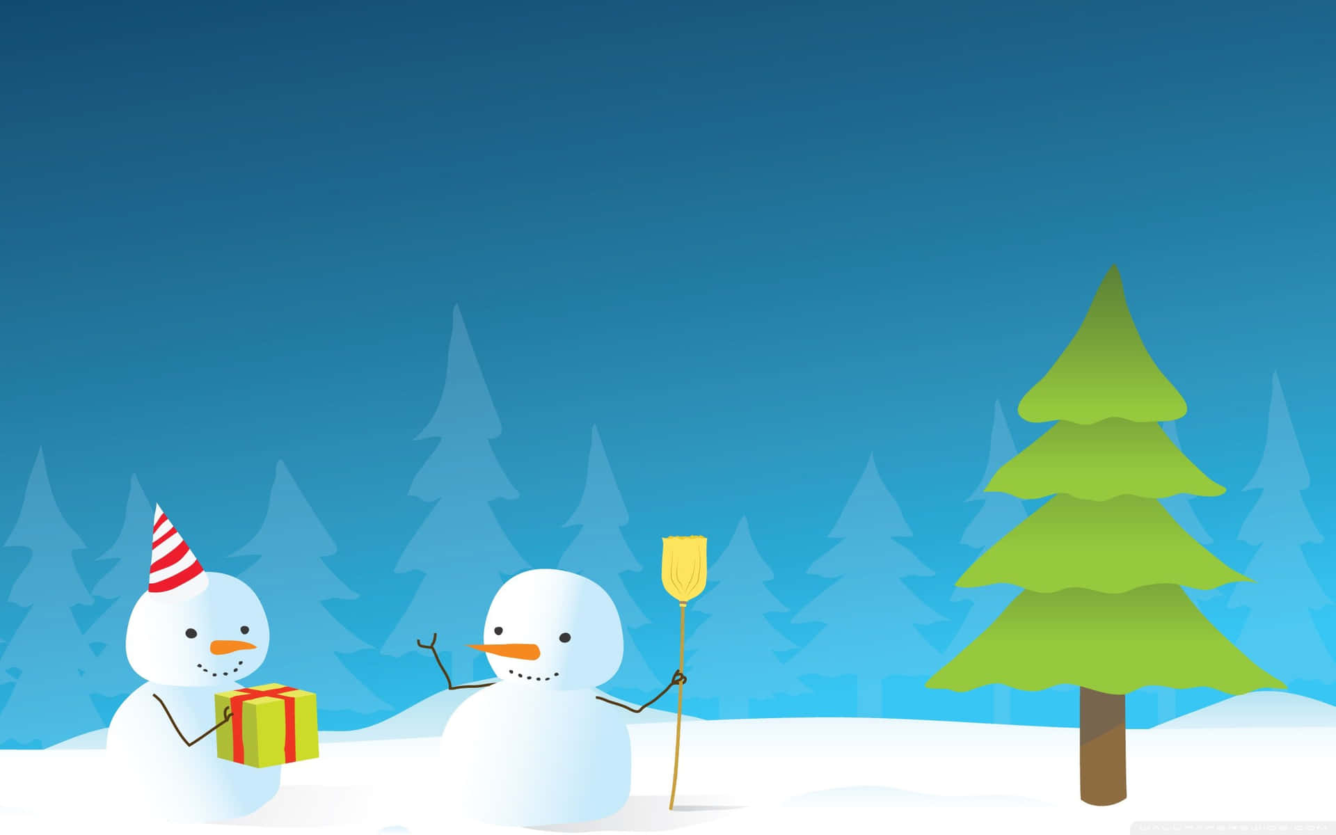 Celebrate Festivities With Winter Holiday Desktop Background
